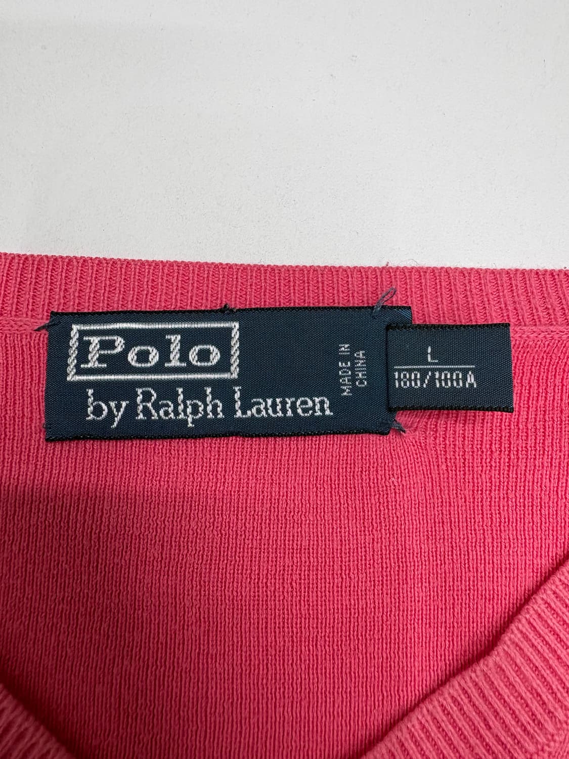 폴로 코튼 브이넥 니트 상품이미지5