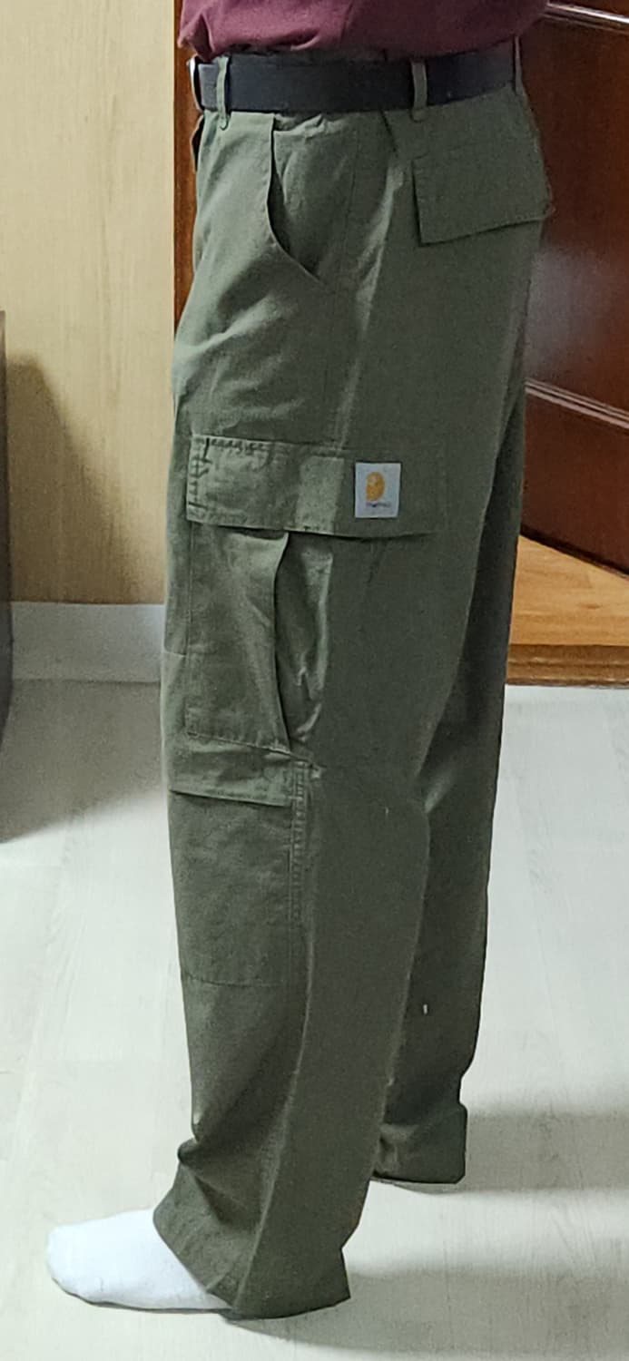 (착샷) 칼하트 카고 팬츠 올리브 상품이미지10