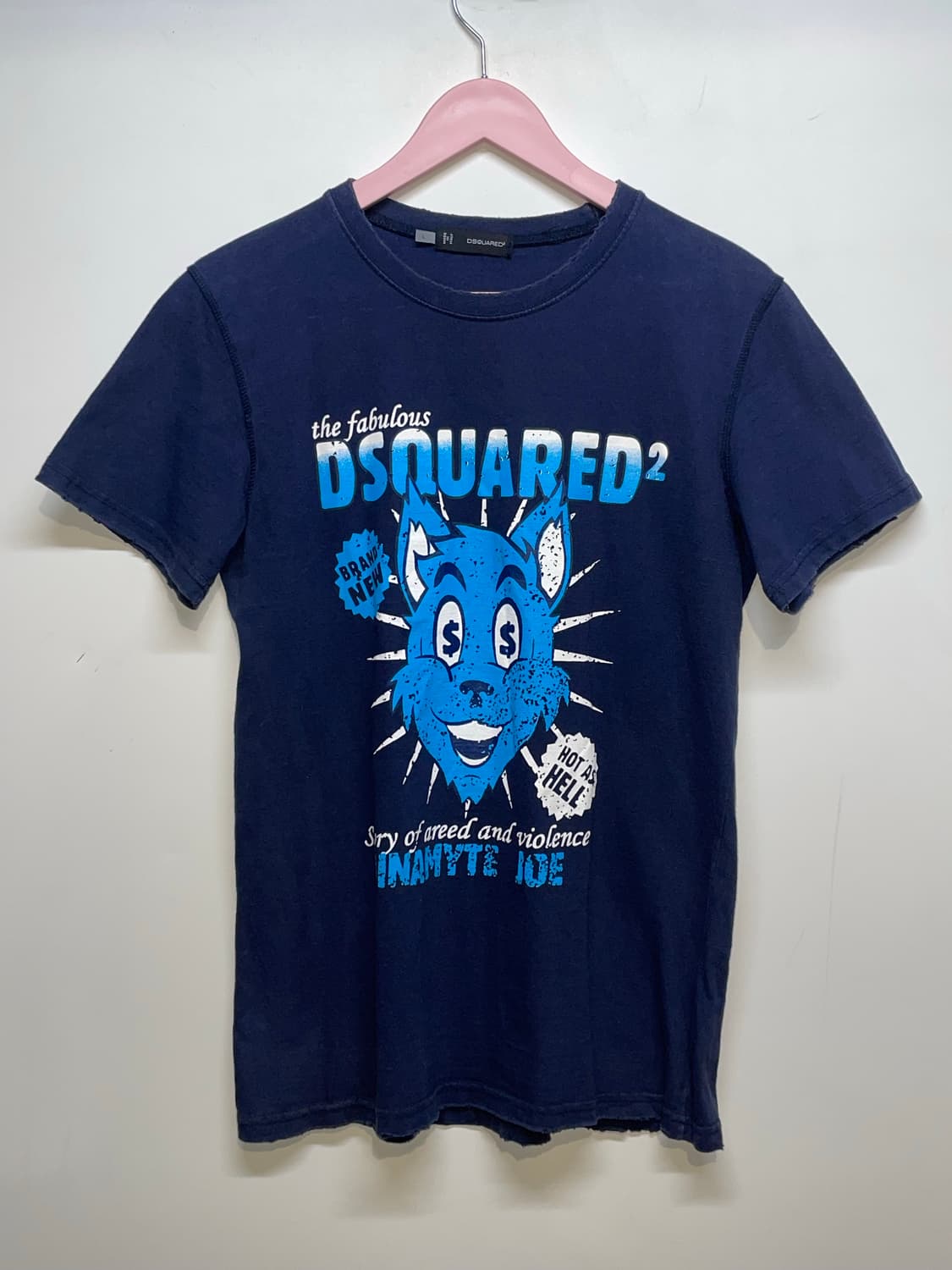 디스퀘어드2 네이비 반팔 티셔츠 상품이미지2