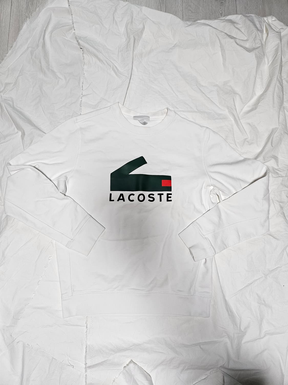 라코스테 네모악어 프린팅 맨투맨 스웻셔츠 S 상품이미지1