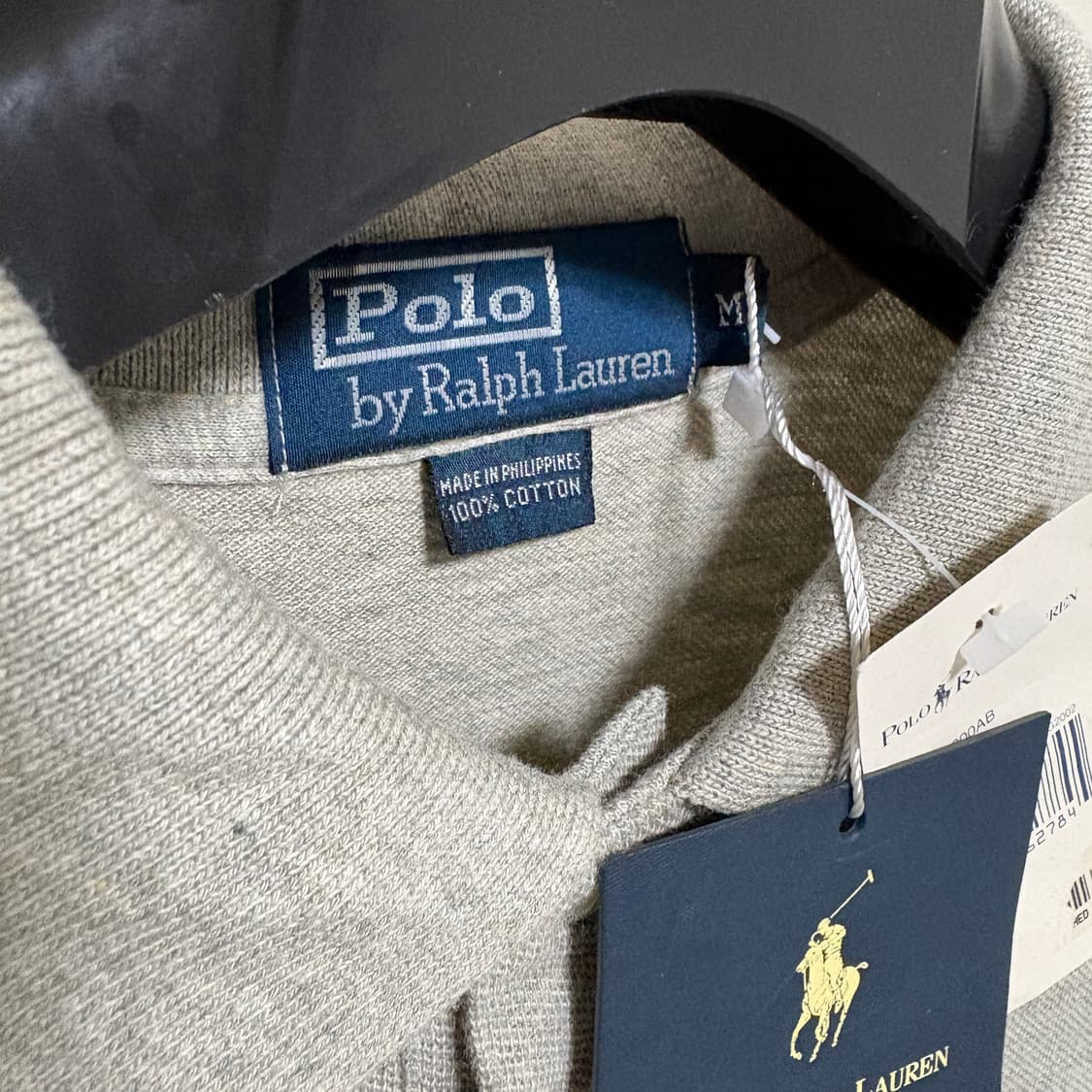 (새제품) 폴로 랄프로렌 코튼 피케셔츠 반팔 카라티 / 그레이, M 상품이미지8