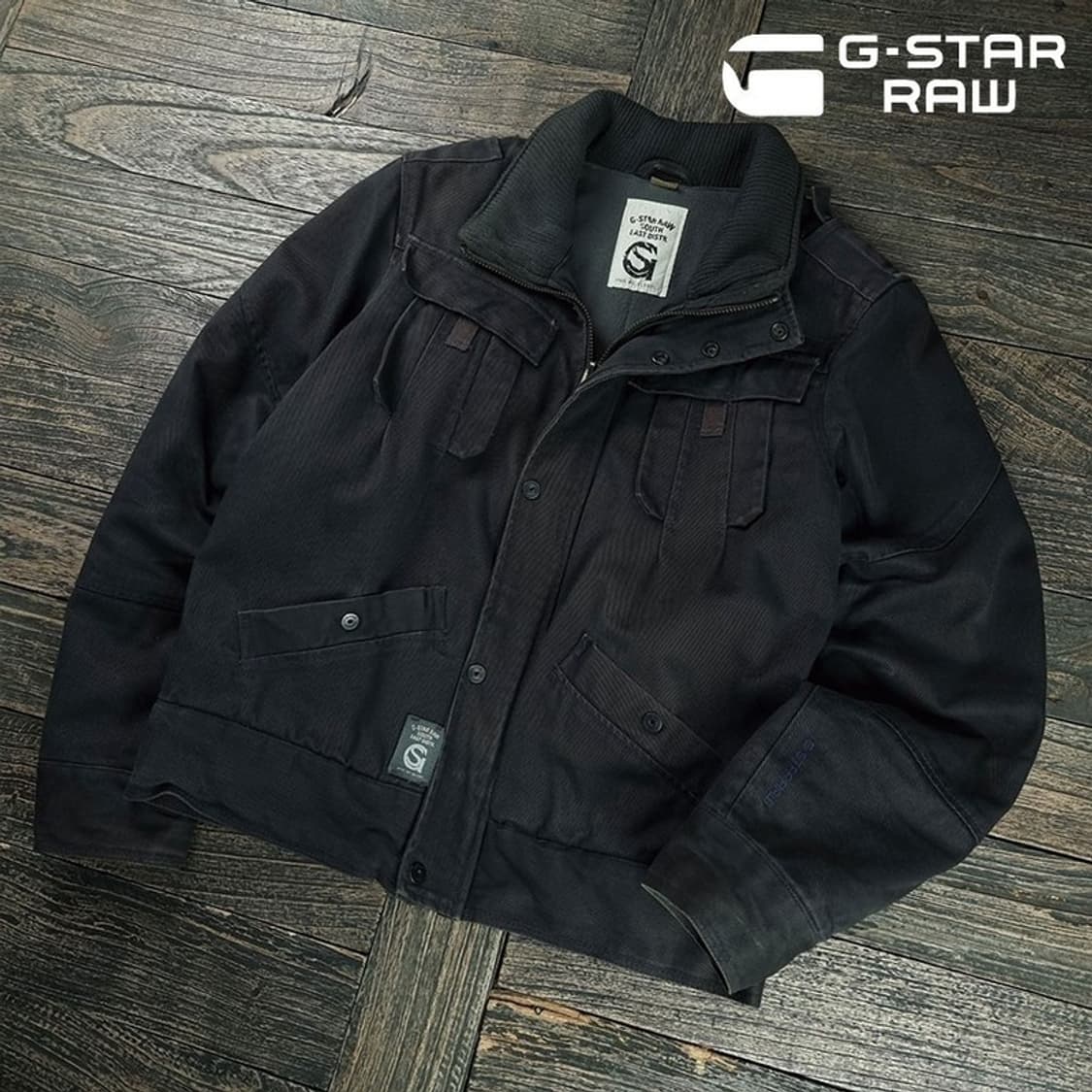 [지스타로우] 밀리터리 디테일 빈티지 크롭 자켓 M19580 상품이미지1