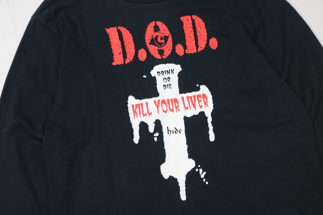 Lemoned 레모네이드 빈티지 히데 D.O.D 그래픽 롱슬리브 (S) 상품이미지3