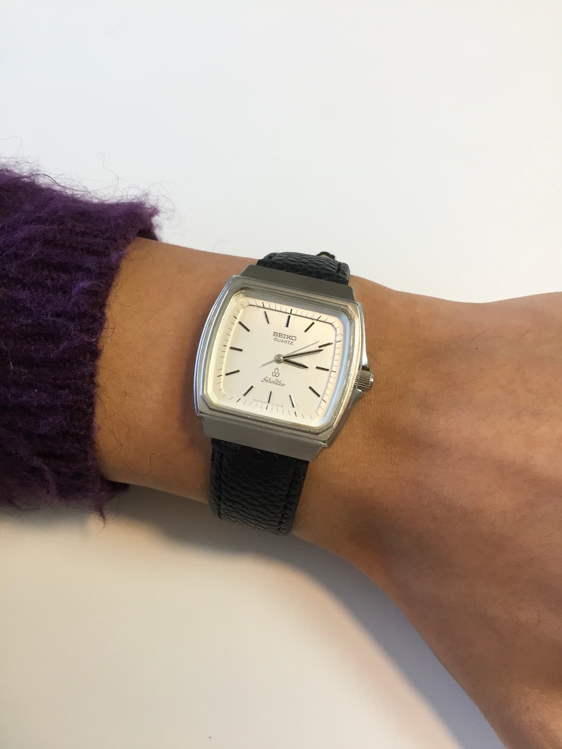 80s seiko silver wave square quartz 상품이미지6