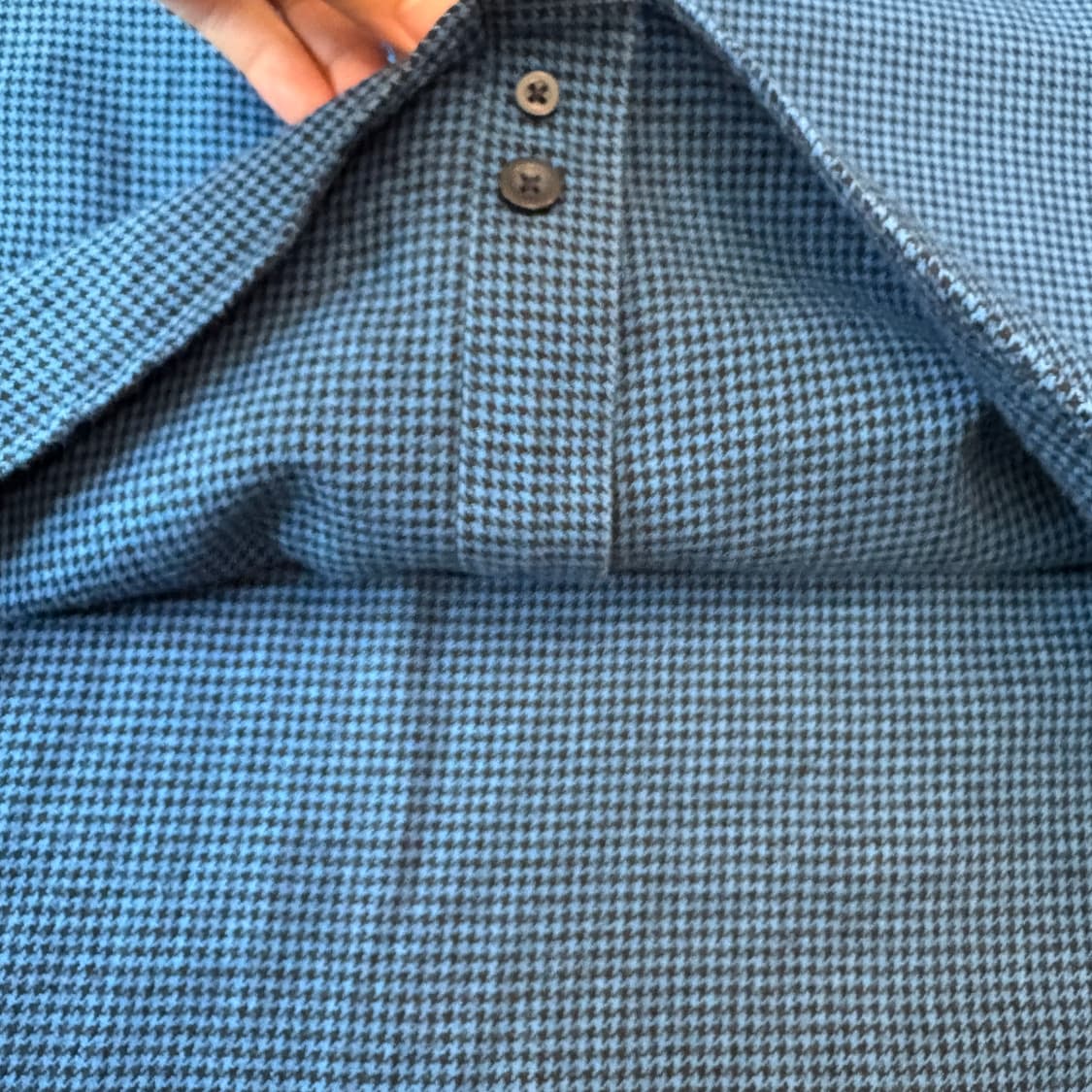 L.L.bean 정품 엘엘빈 체크 블루 해비 코튼 셔츠 상품이미지6