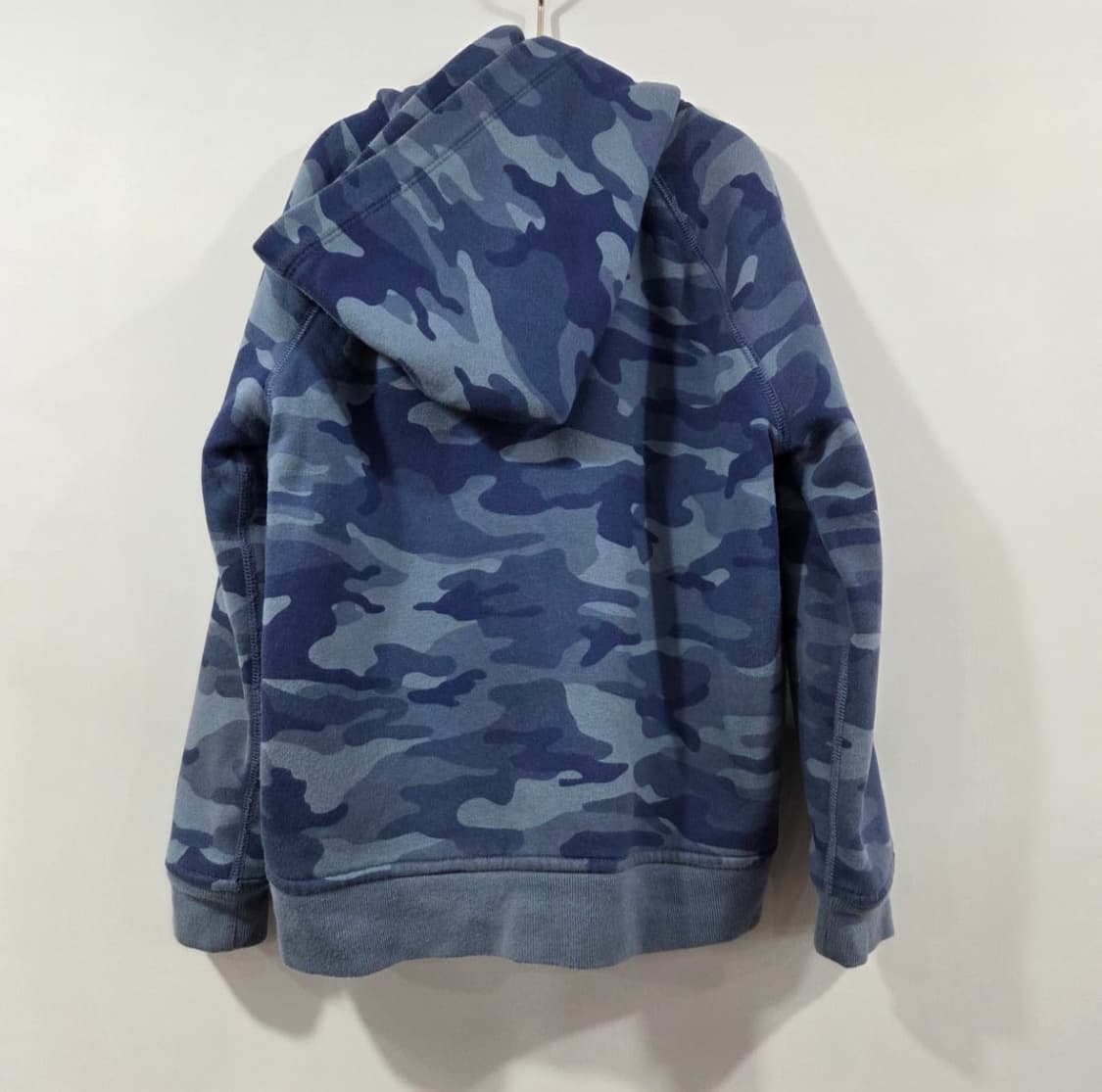 갭 키즈 블루카모 양털기모 후드집업 S 상품이미지2
