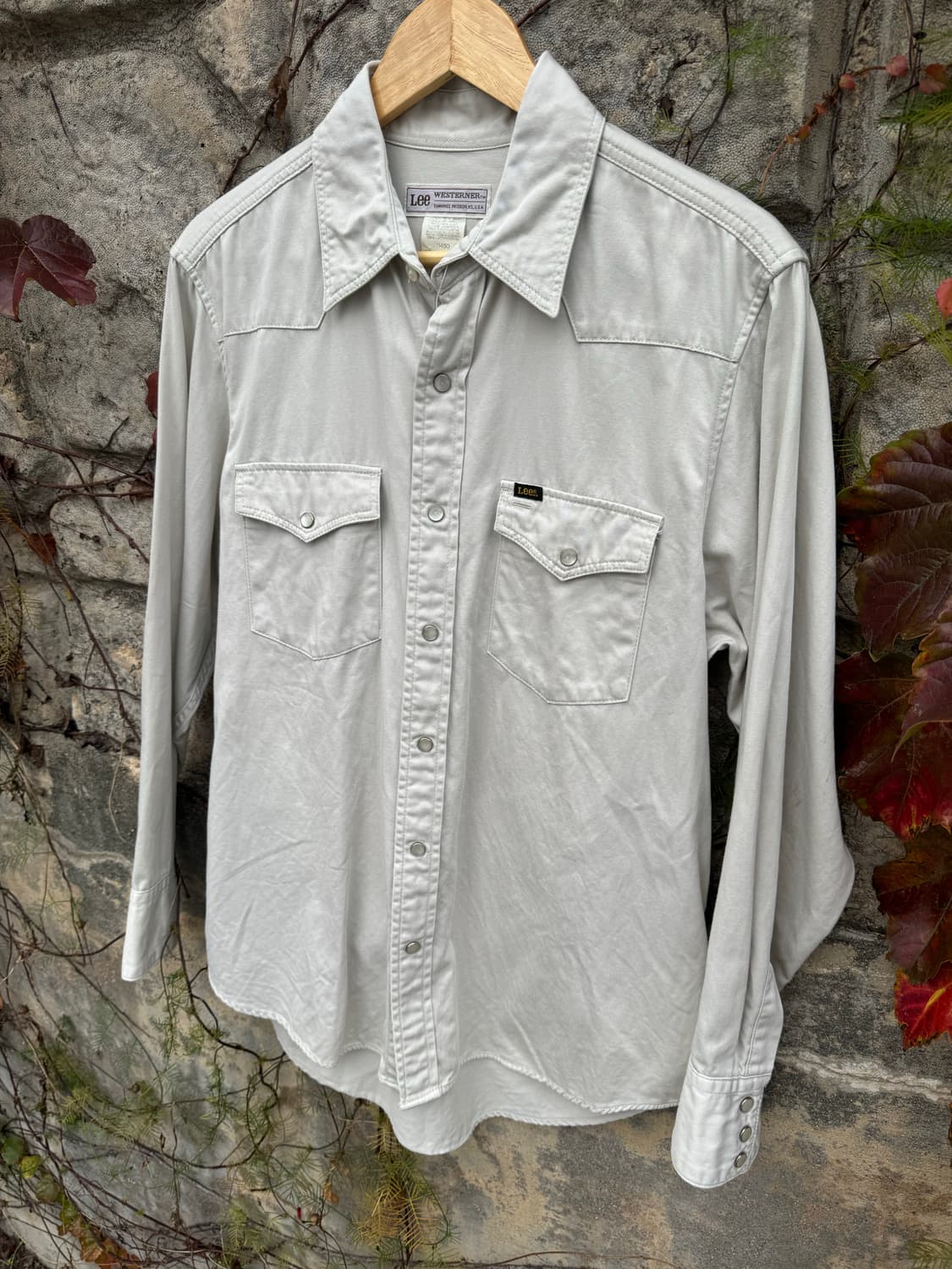 Lee 제팬 빈티지 웨스턴 셔츠 오트밀 M 상품이미지3