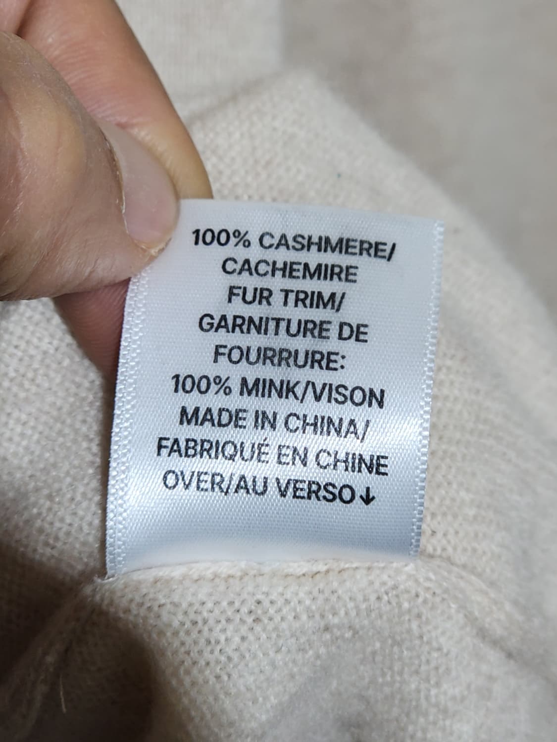 (L) 반폴라 캐시미어 니트 무지 반목 스웨터  상품이미지4