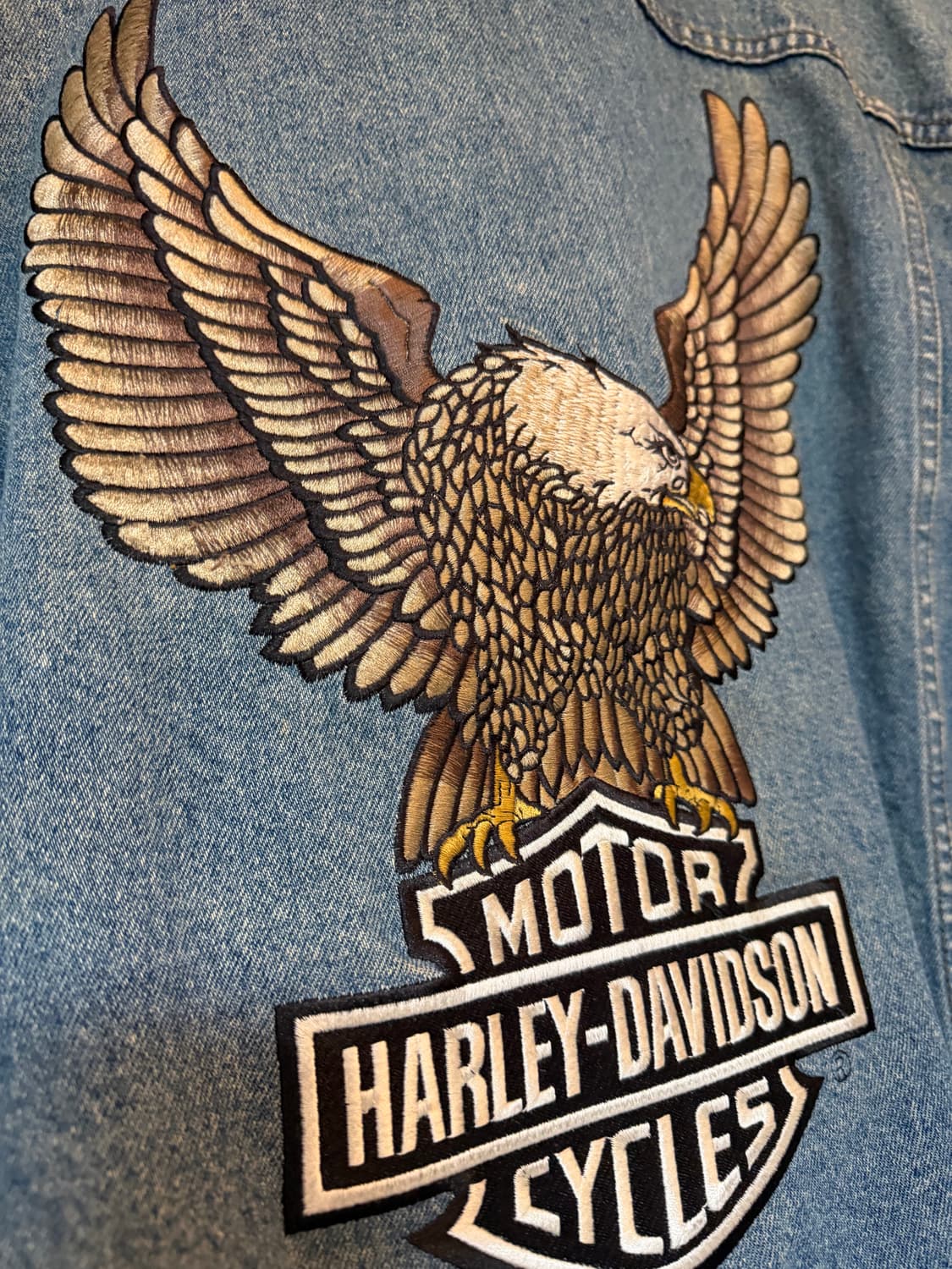 할리 데님 베스트 2xl 상품이미지3