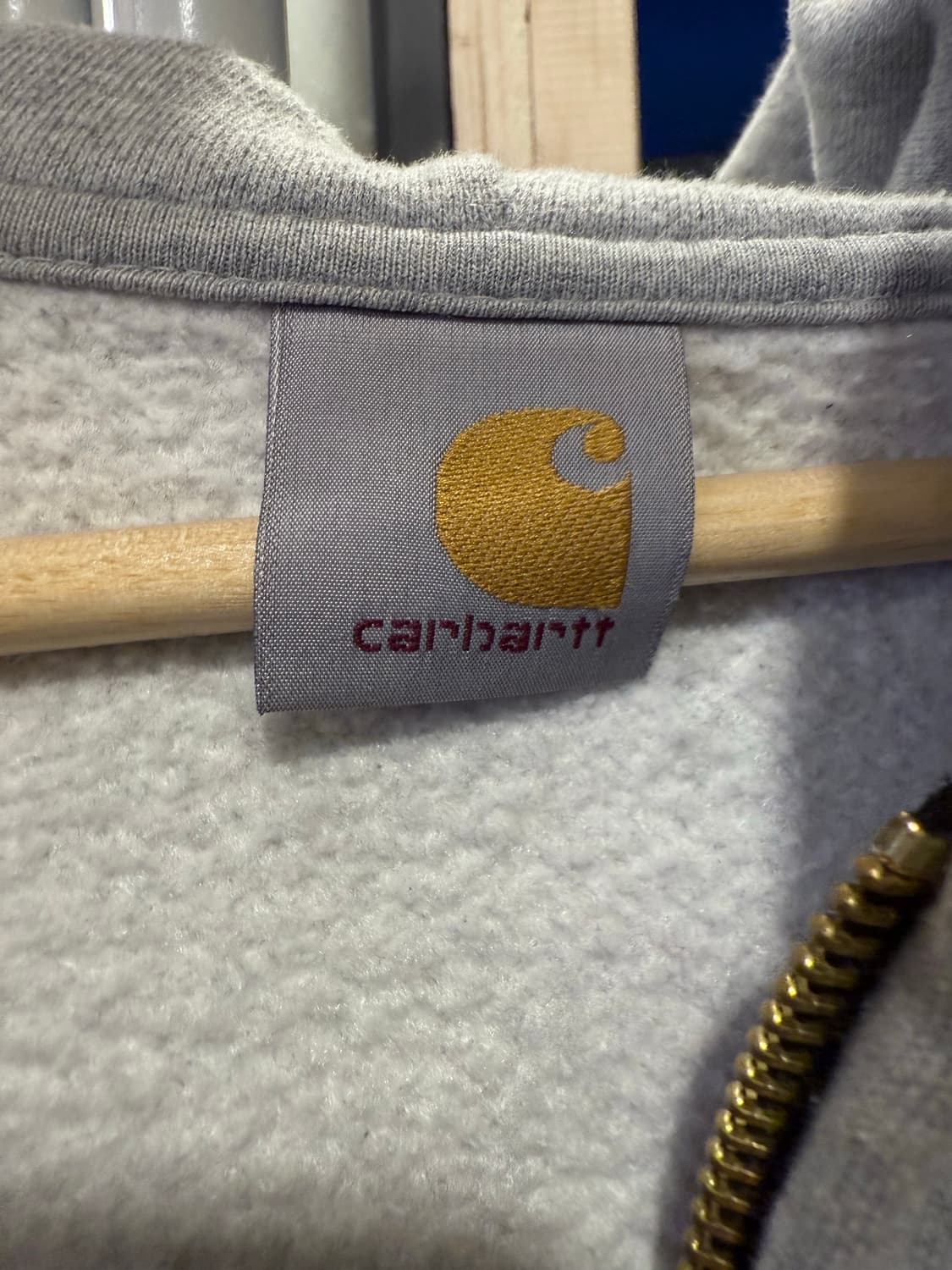 칼하트 그레이 써멀 후드집업 상품이미지2