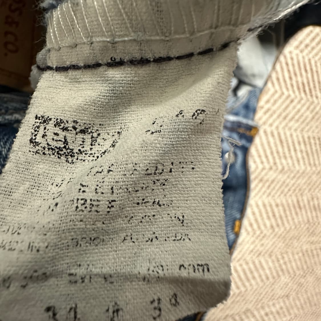 LEVI'S canada made vintage denim pants 상품이미지4