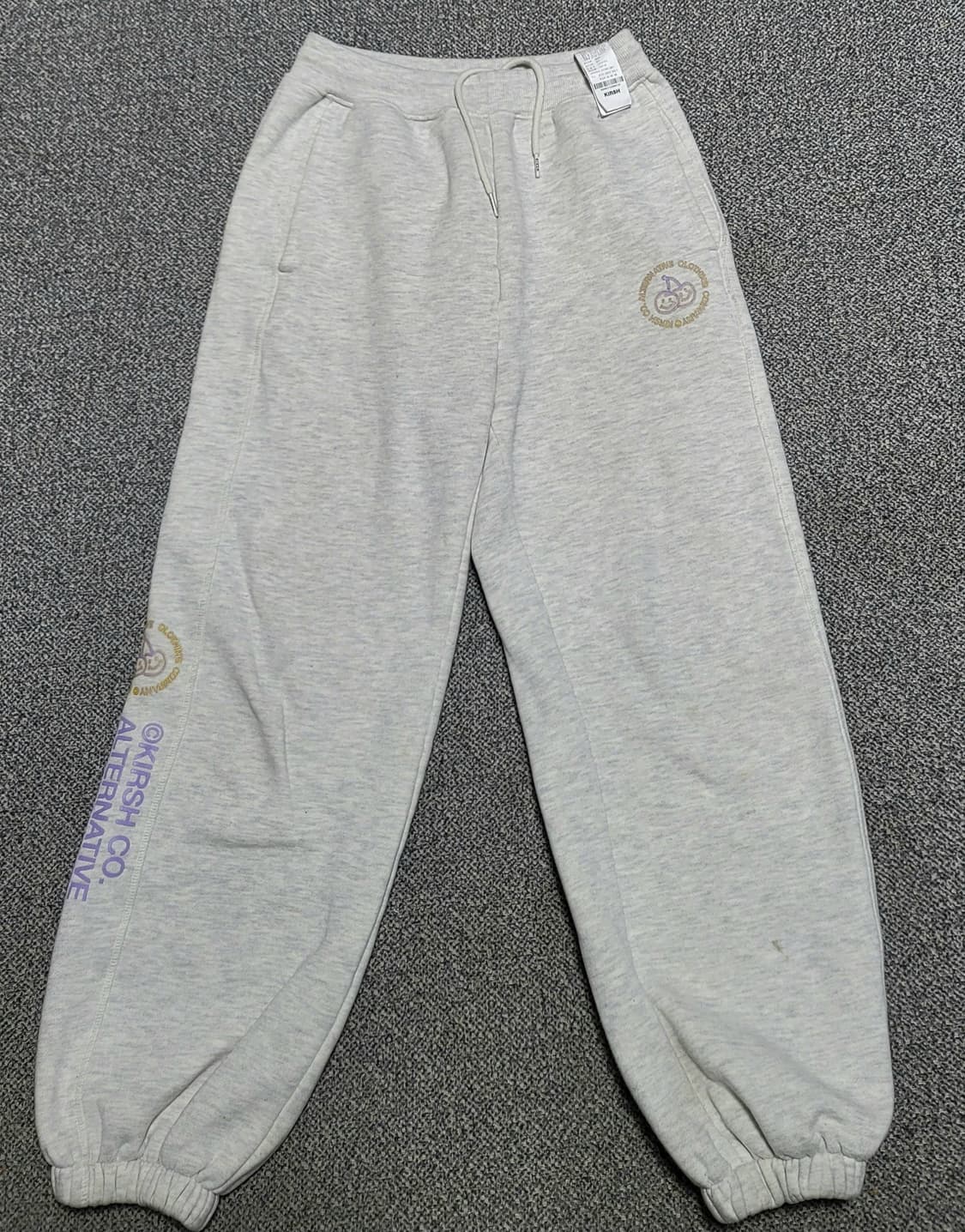 키르시 두들 체리 조거 팬츠 멜란지 그레이 1  26-28 인치 상품이미지1