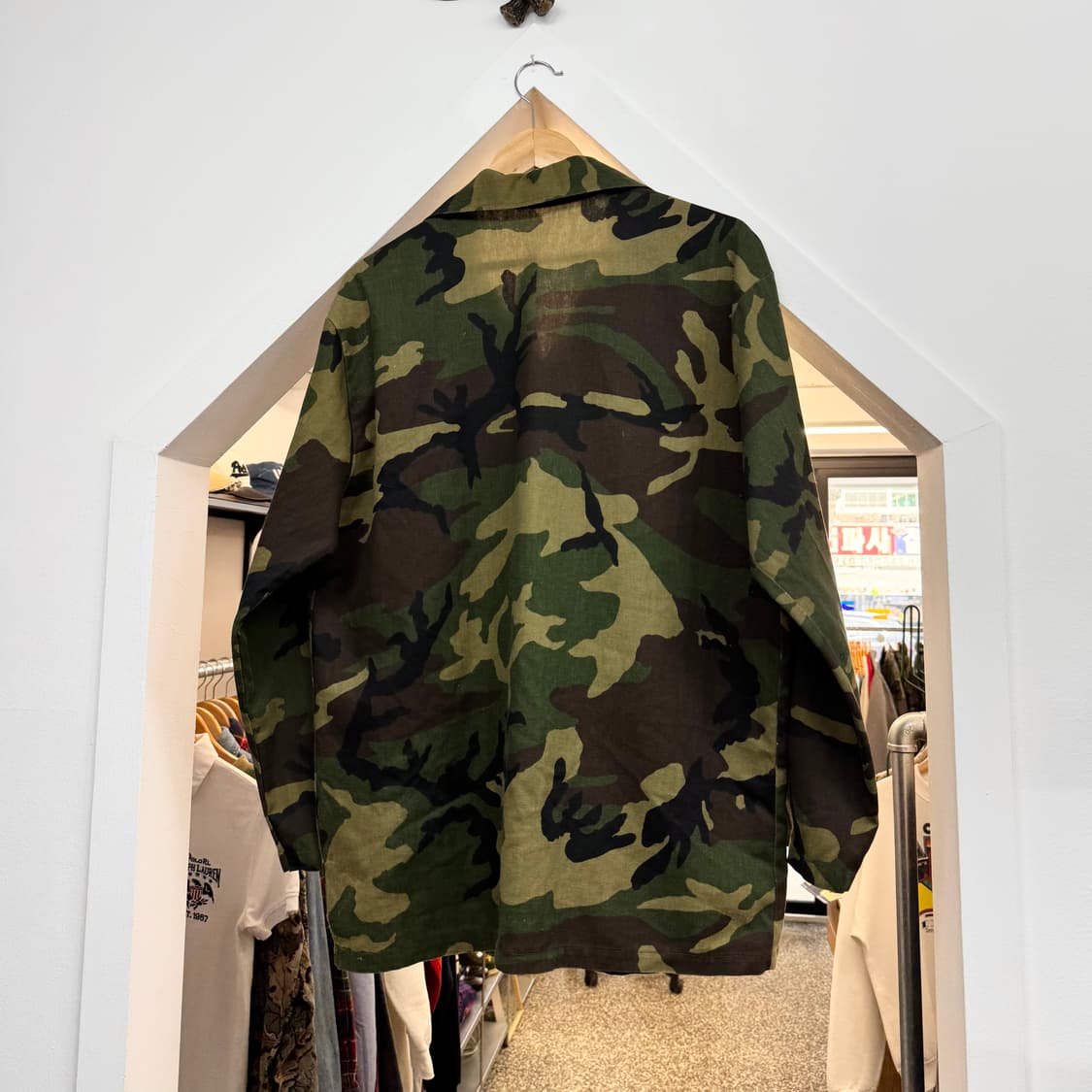 90s 아메리칸 빈티지 우드랜드 카모 초어 자켓 (XL)    상품이미지4