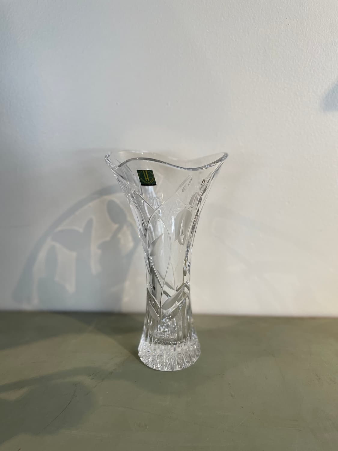 빈티지 일본 크리스탈 화병 상품이미지2