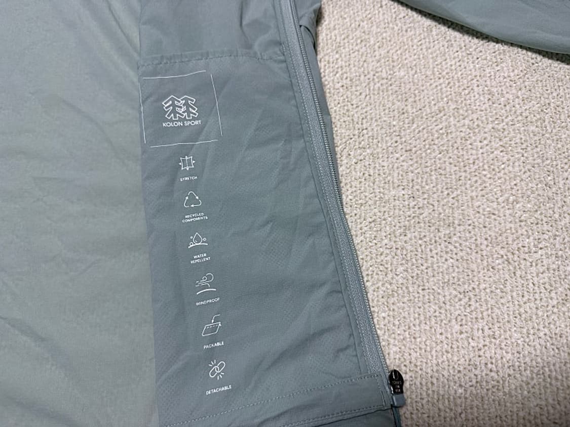 코오롱 스포츠 경량자켓 여성용 110사이즈 99사이즈 상품이미지5