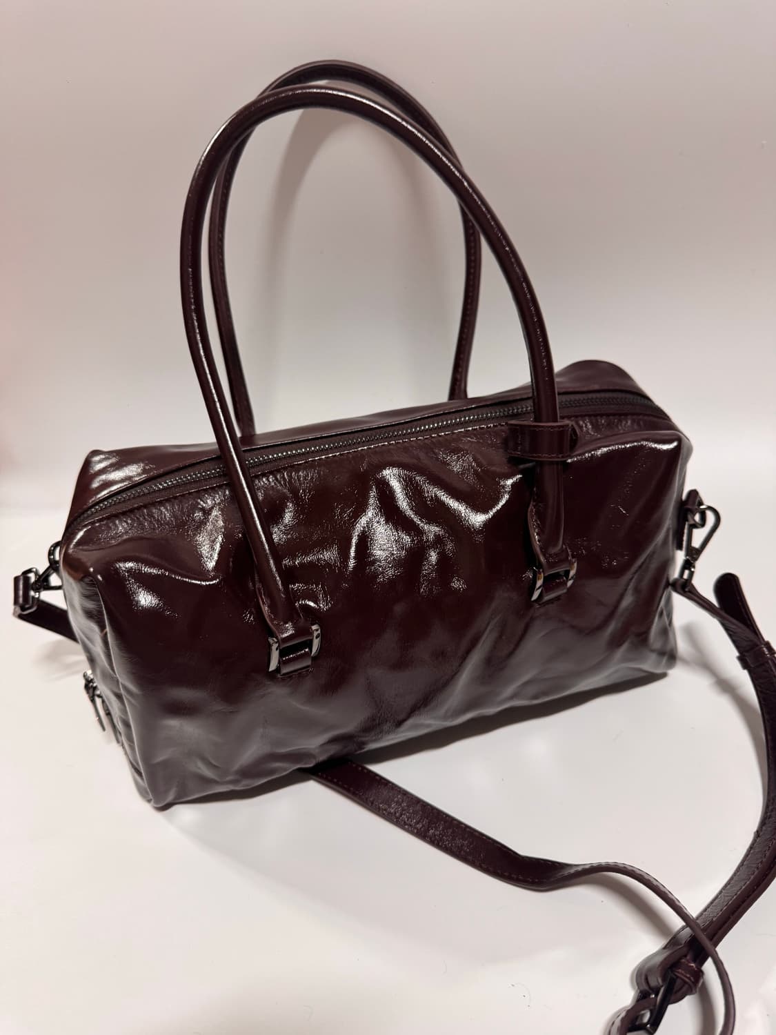 베라왕 버건디 가죽 숄더백 크로스백 상품이미지4