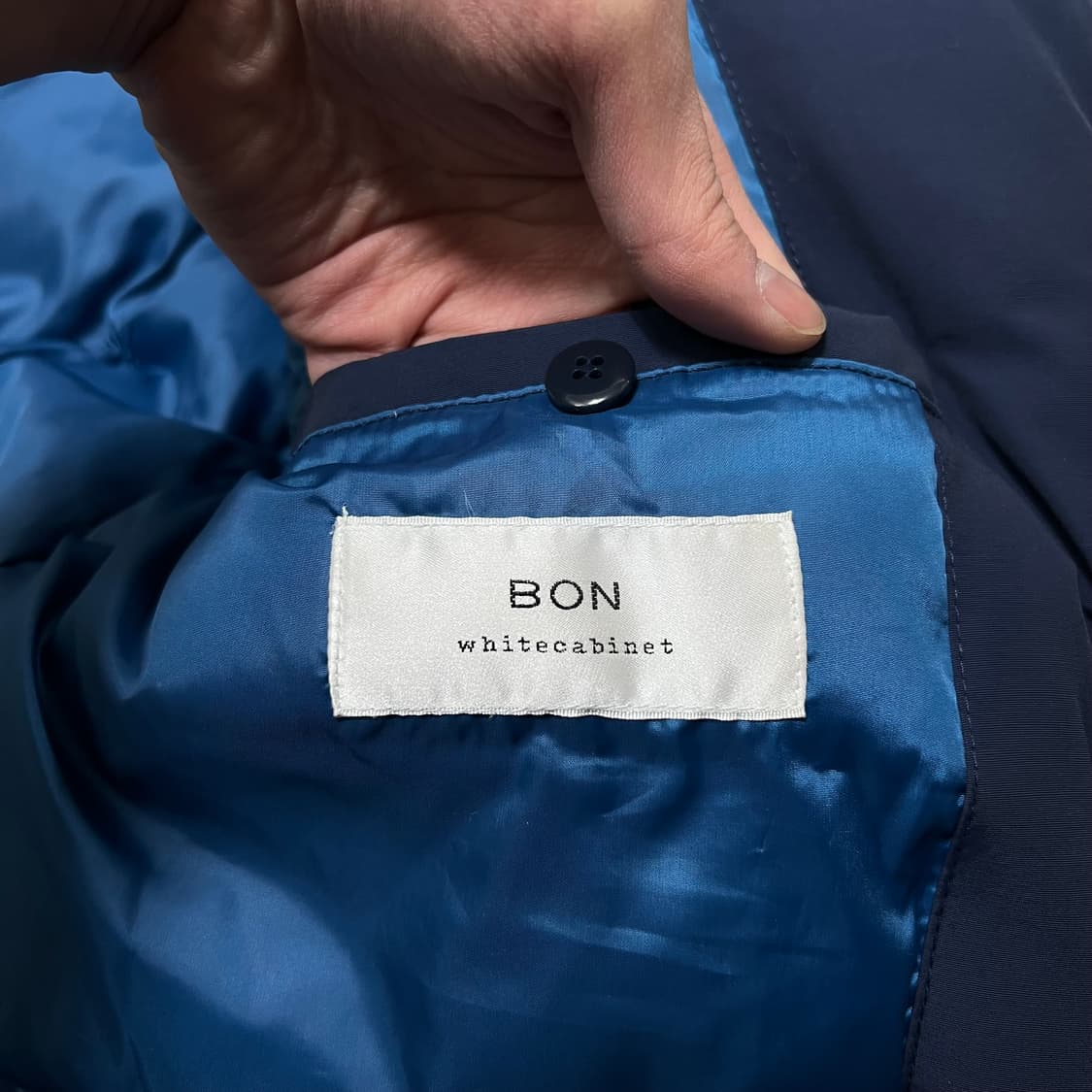 본 화이트 덕다운 후드 필드 롱패딩 점퍼 [네이비] L/100 상품이미지4