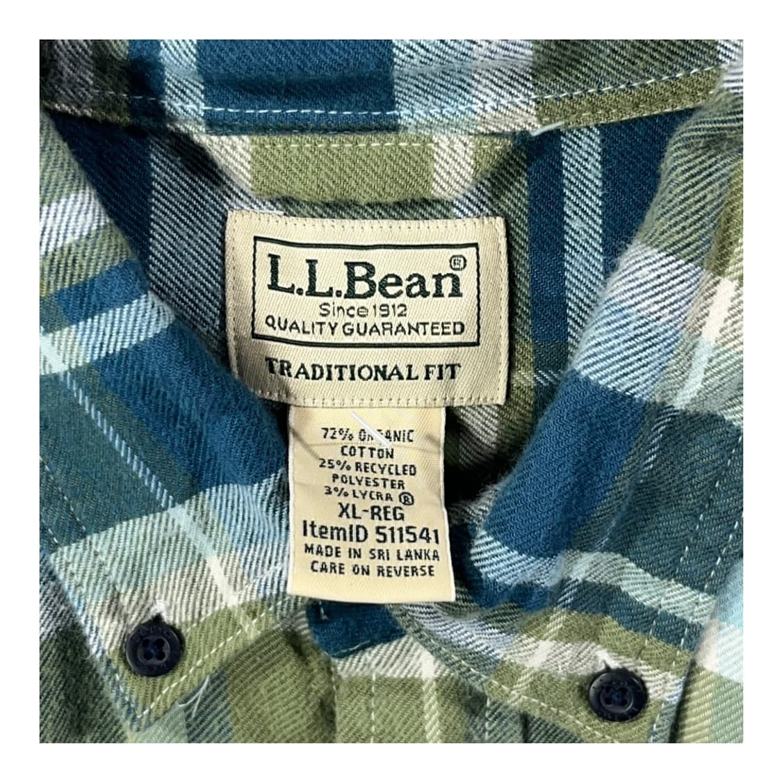 [LL Bean] 엘엘빈 원포켓 체크셔츠 상품이미지5