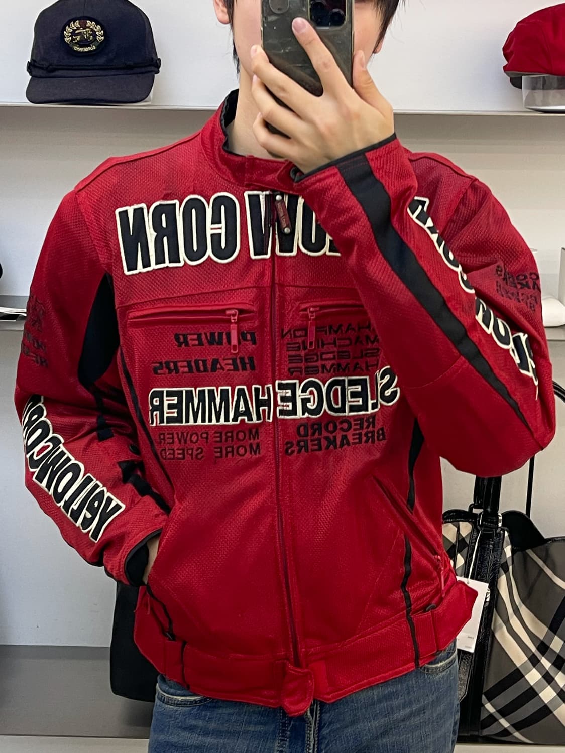 옐로우콘 90s B.R.P 레이싱 메쉬드 자켓 상품이미지2