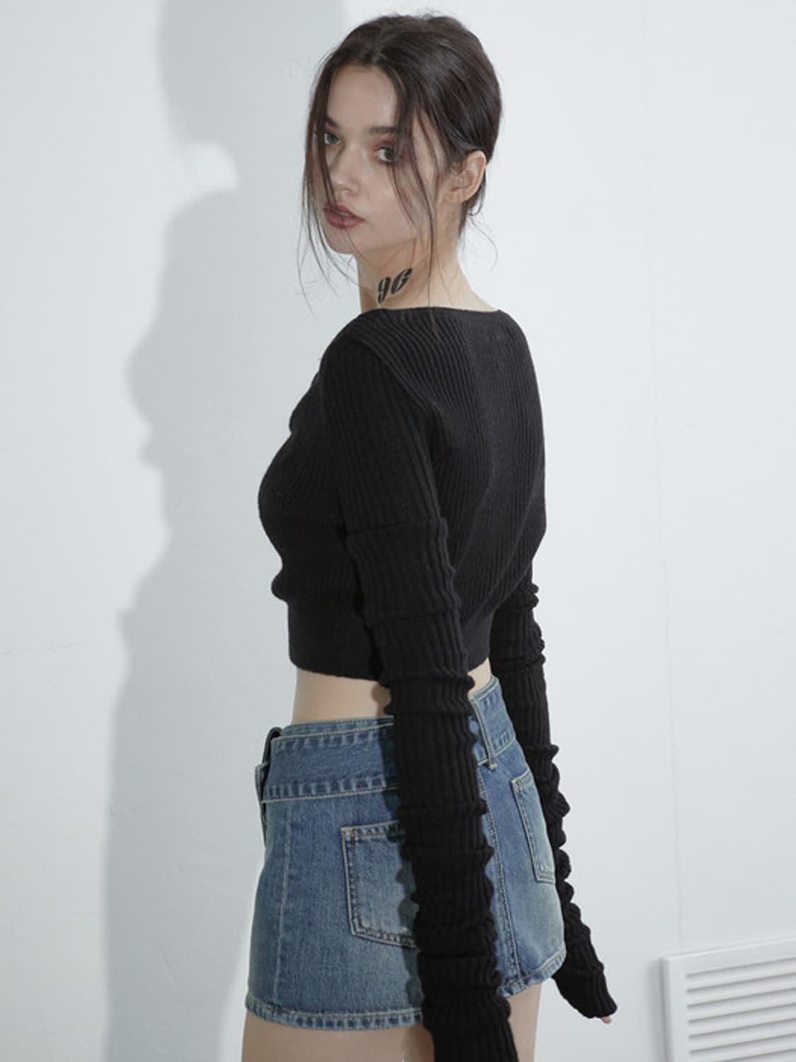 페인오어플레져 - MARS DENIM SKIRT_BLUE/S 상품이미지3