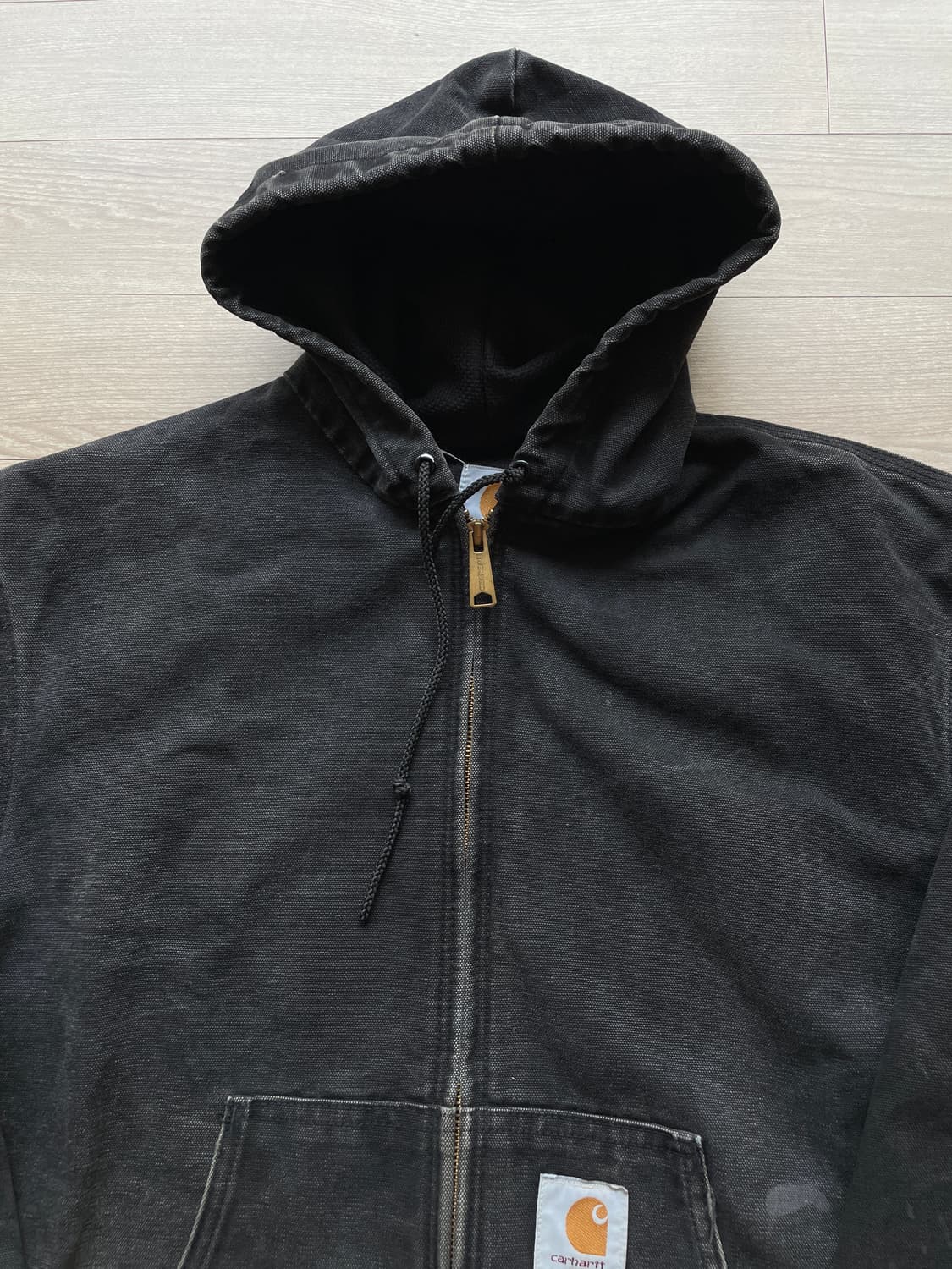 90s 칼하트 JR105 블랙 액티브 자켓 OG 후드자켓 상품이미지4