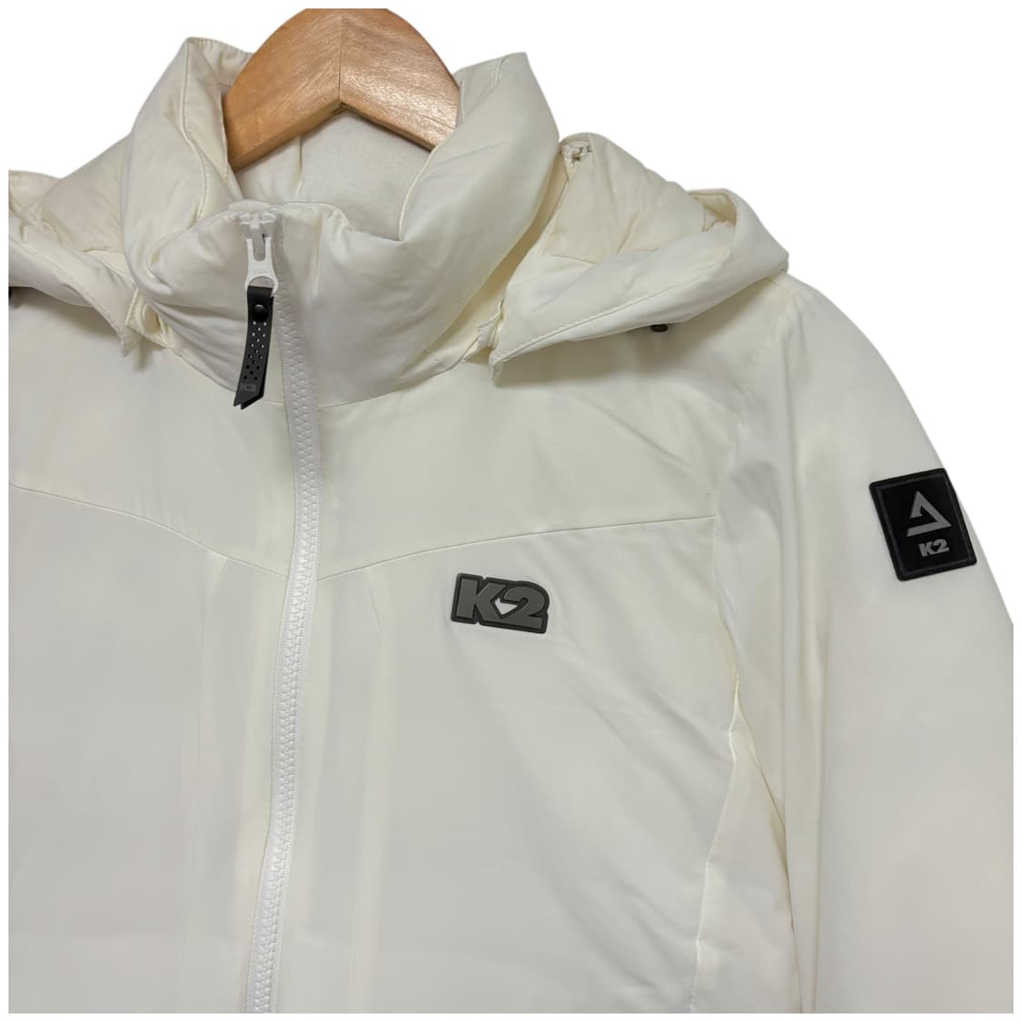 3714 K2 아이보리 경량 거위털 구스다운 점퍼 패딩 상품이미지2