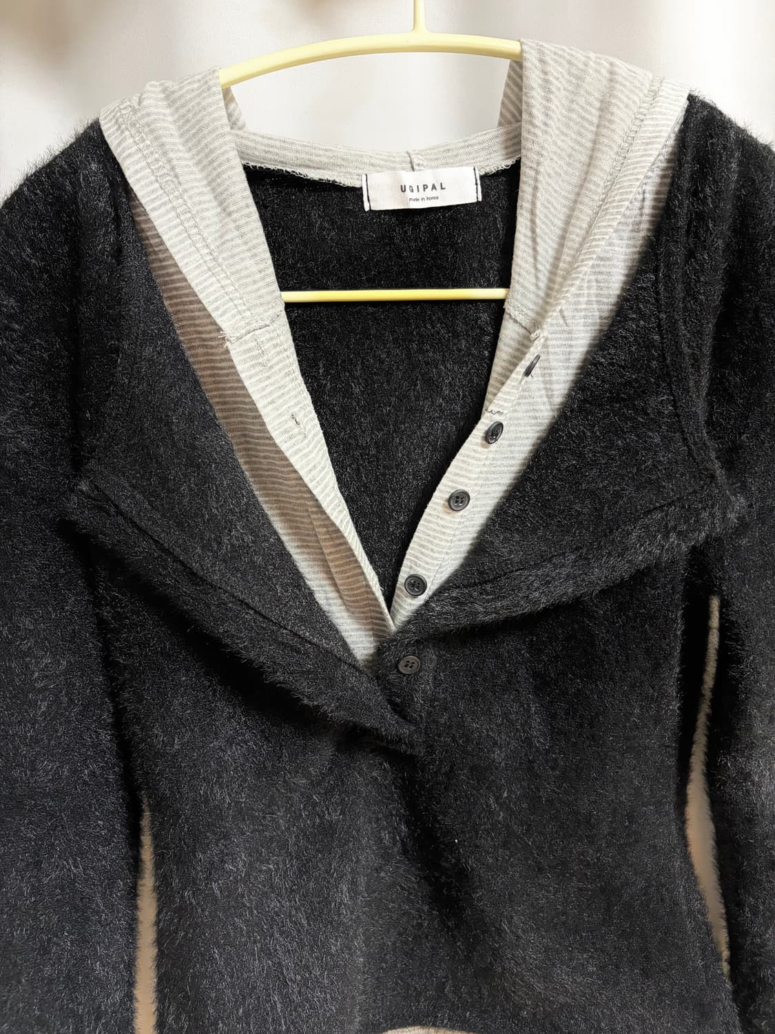 베르크서울 레이어드 스트라이프 후드티 상품이미지5