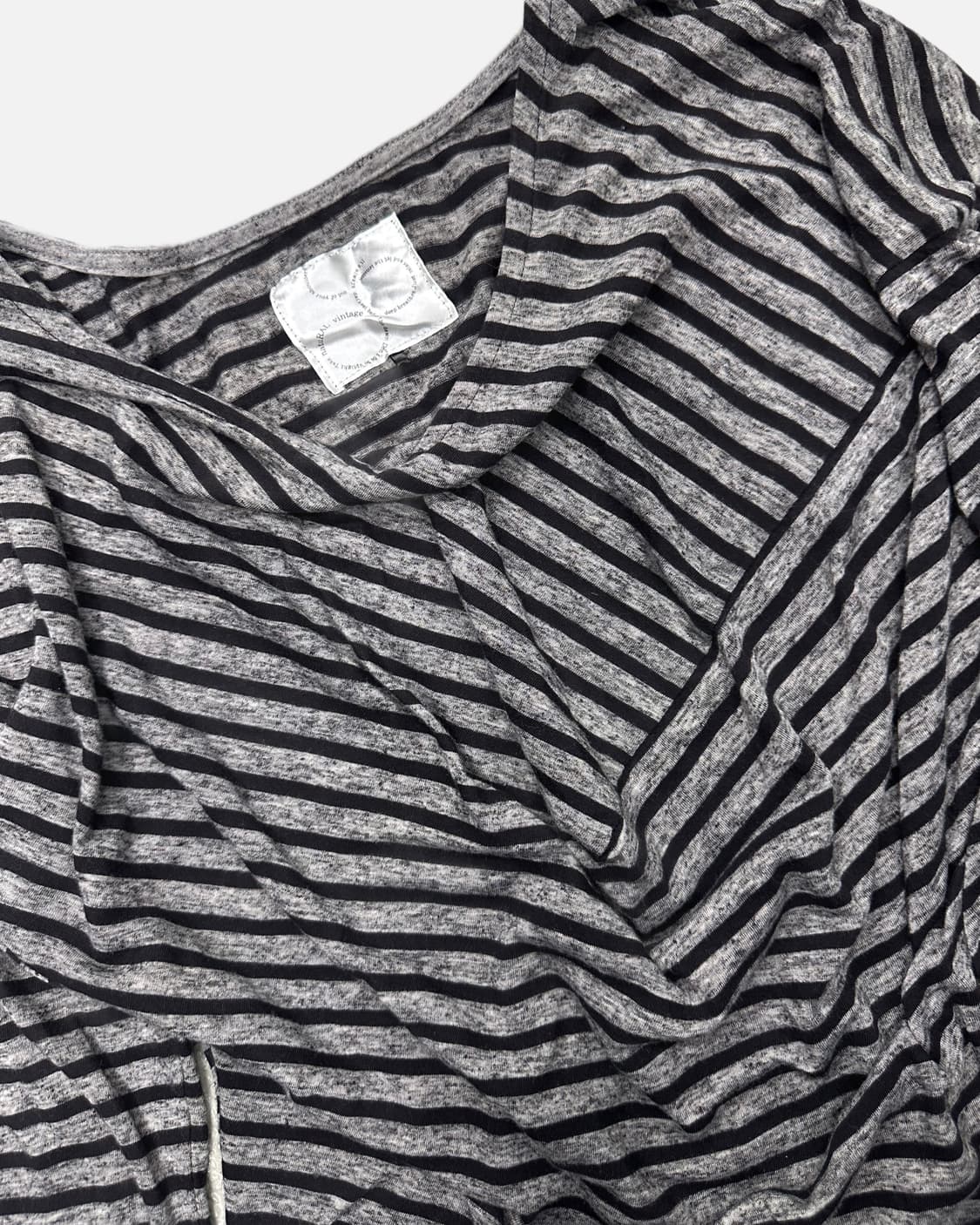 drape stripe pattern t-shirt 상품이미지3