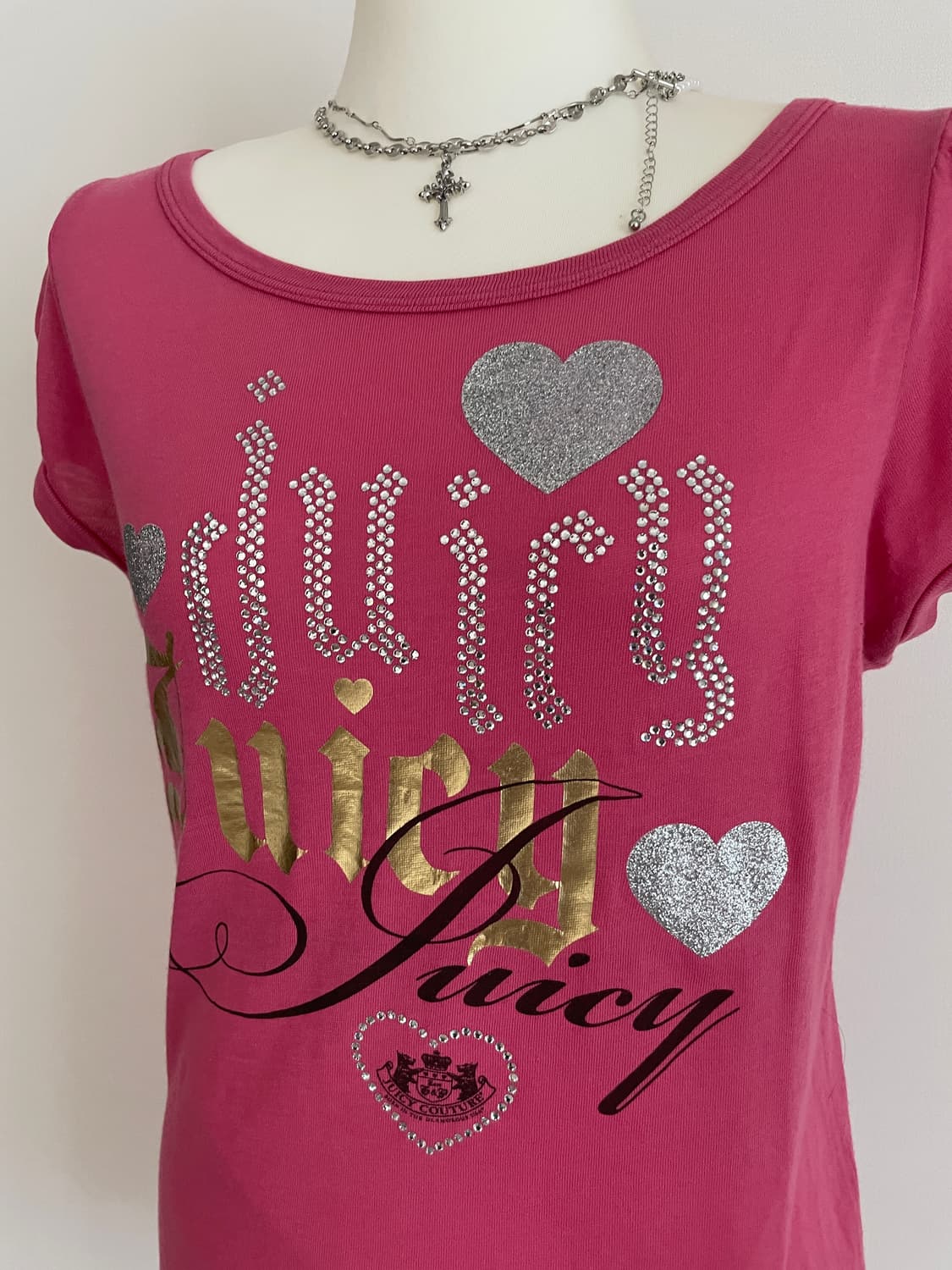 쥬시 꾸뛰르 핑크 반팔 티셔츠 상품이미지2