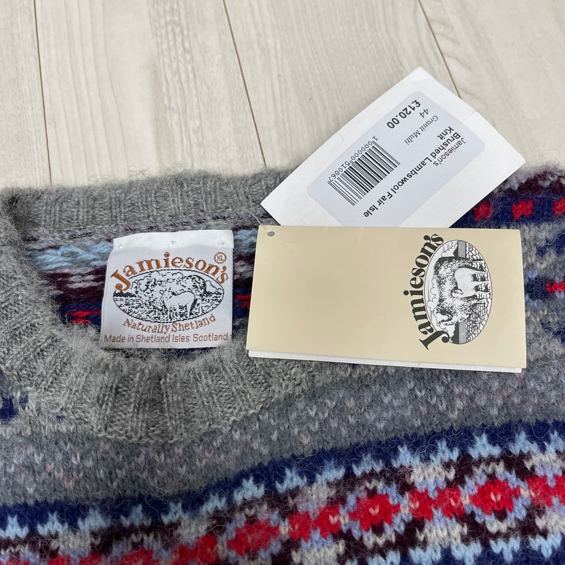 제이미슨스 Jamieson’s 페어아일 니트 XL 105~110 상품이미지7