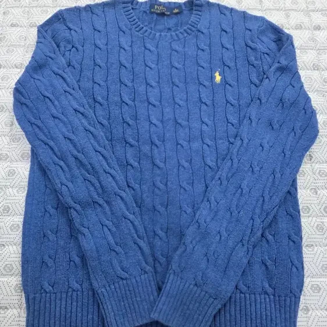 폴로 랄프로렌 케이블 니트 블루 ~66 상품이미지1