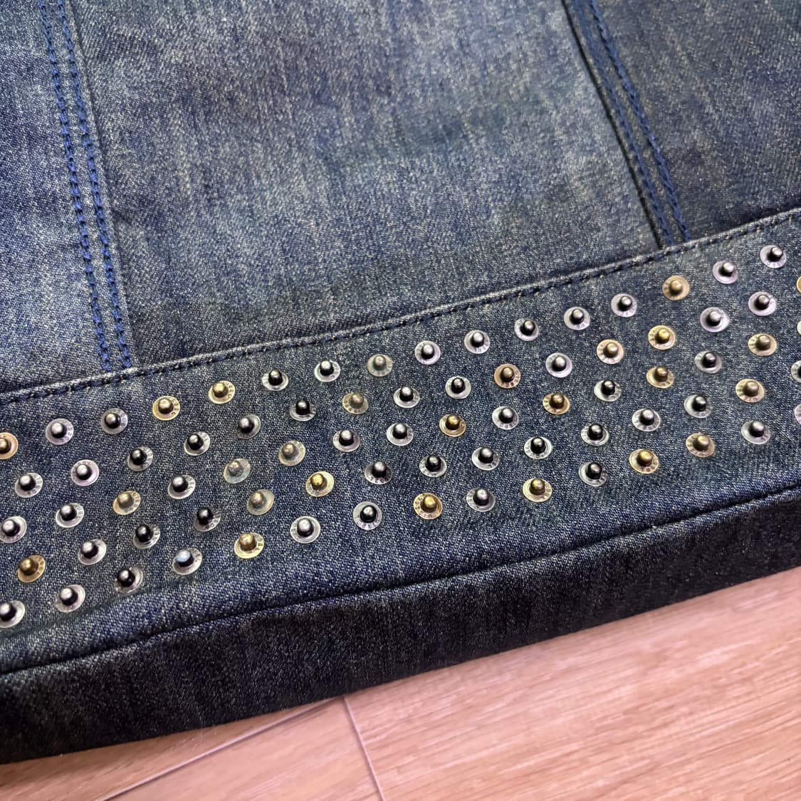 디젤 빈티지 진청 데님 토트백 상품이미지6