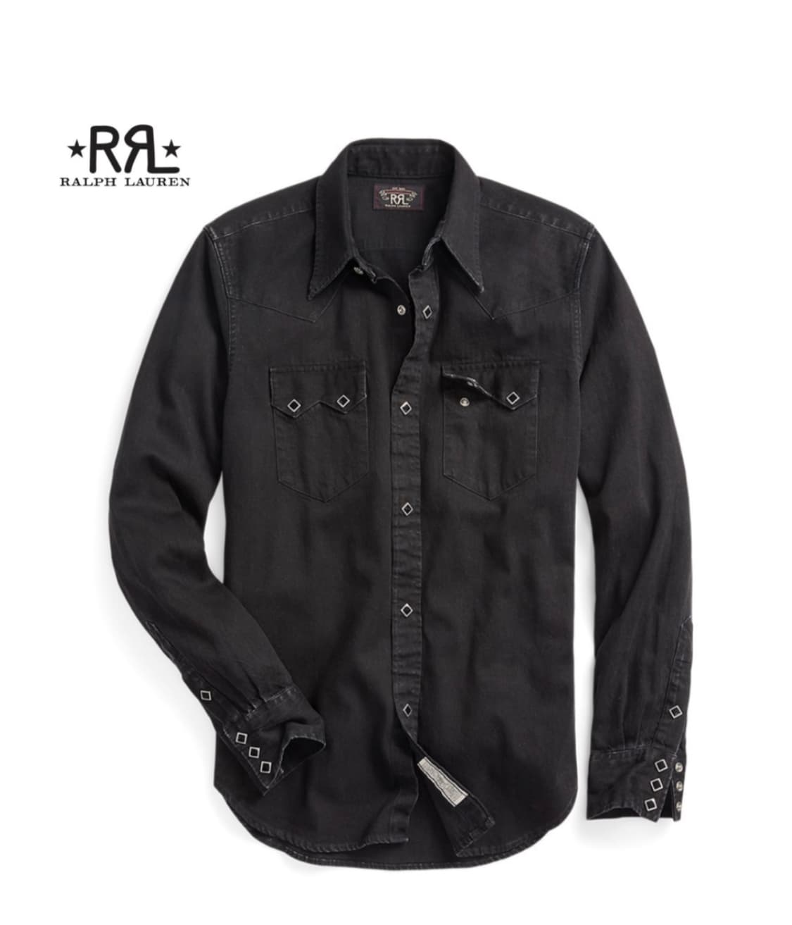 RRL 블랙 데님 웨스턴 셔츠 M 상품이미지1