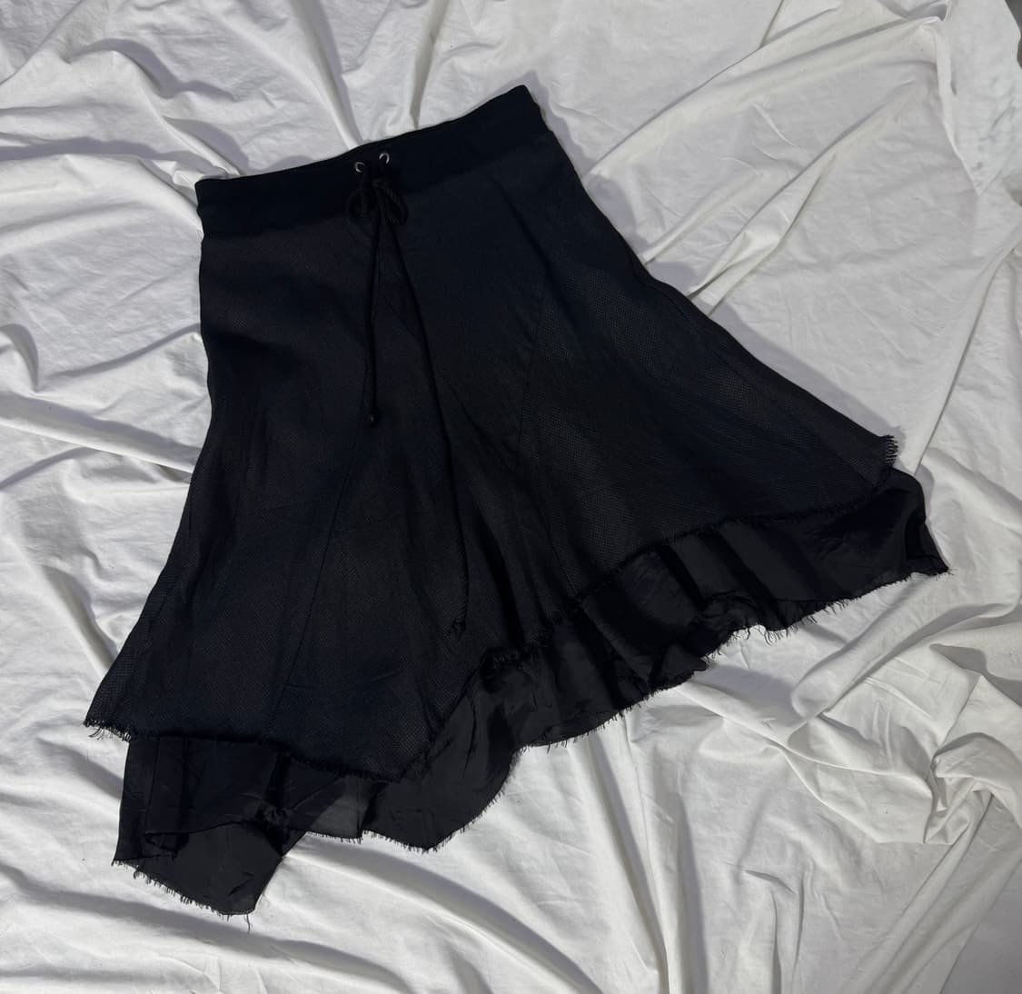 Bajra 비대칭 레이어드 스커트 y2k 아방가르드 상품이미지1