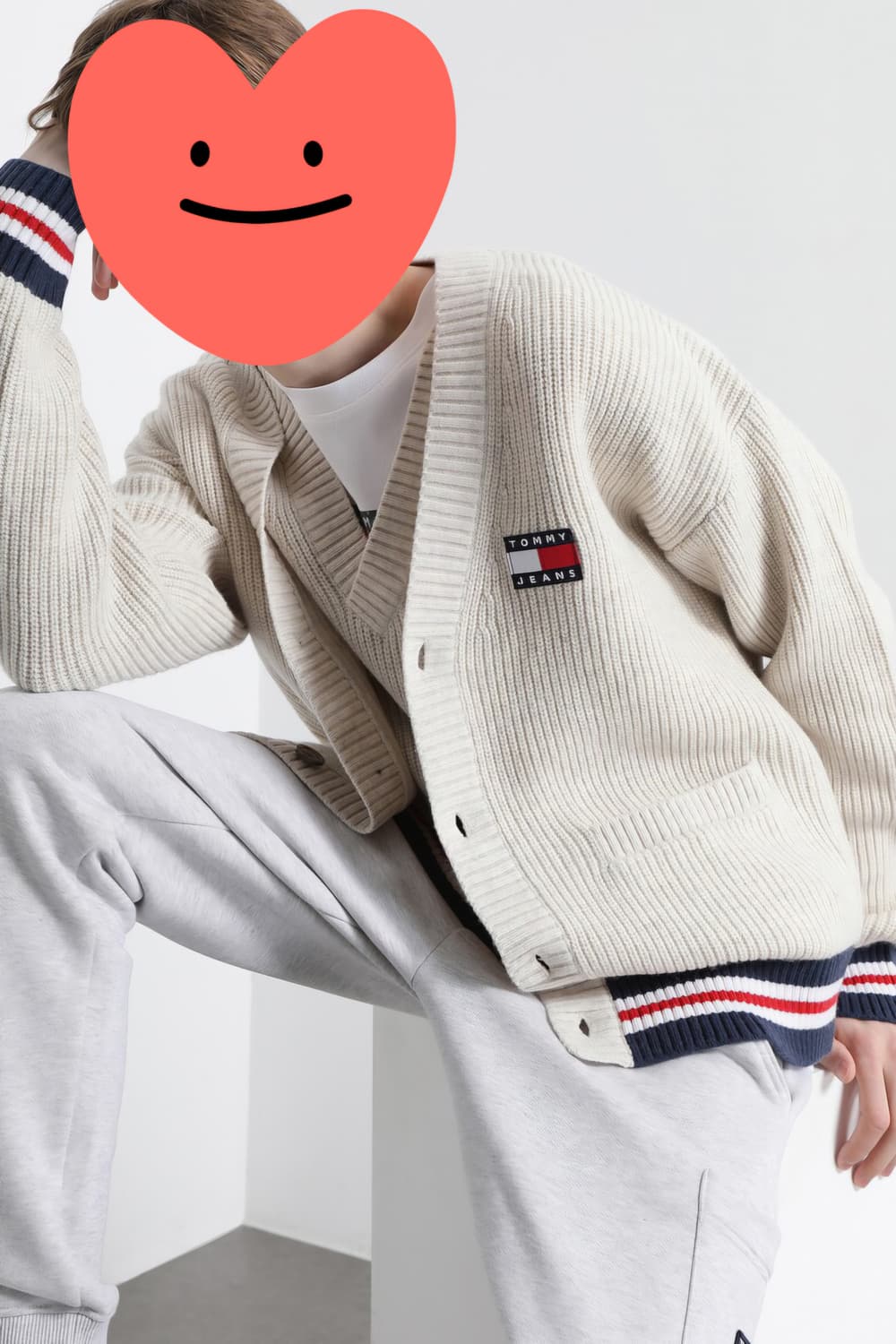 타미힐피거 진스 뱃지 울 가디건, 니트 상품이미지2