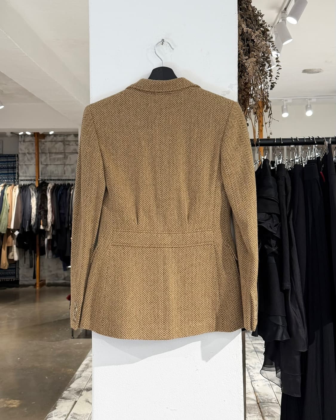 랄프로렌 브라운 헤링본 울 블랜드 싱글 자켓 상품이미지6