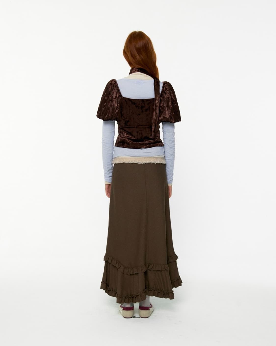 루루서울 프릴 맥시 스커트 Frill Maxi Skirt 상품이미지4