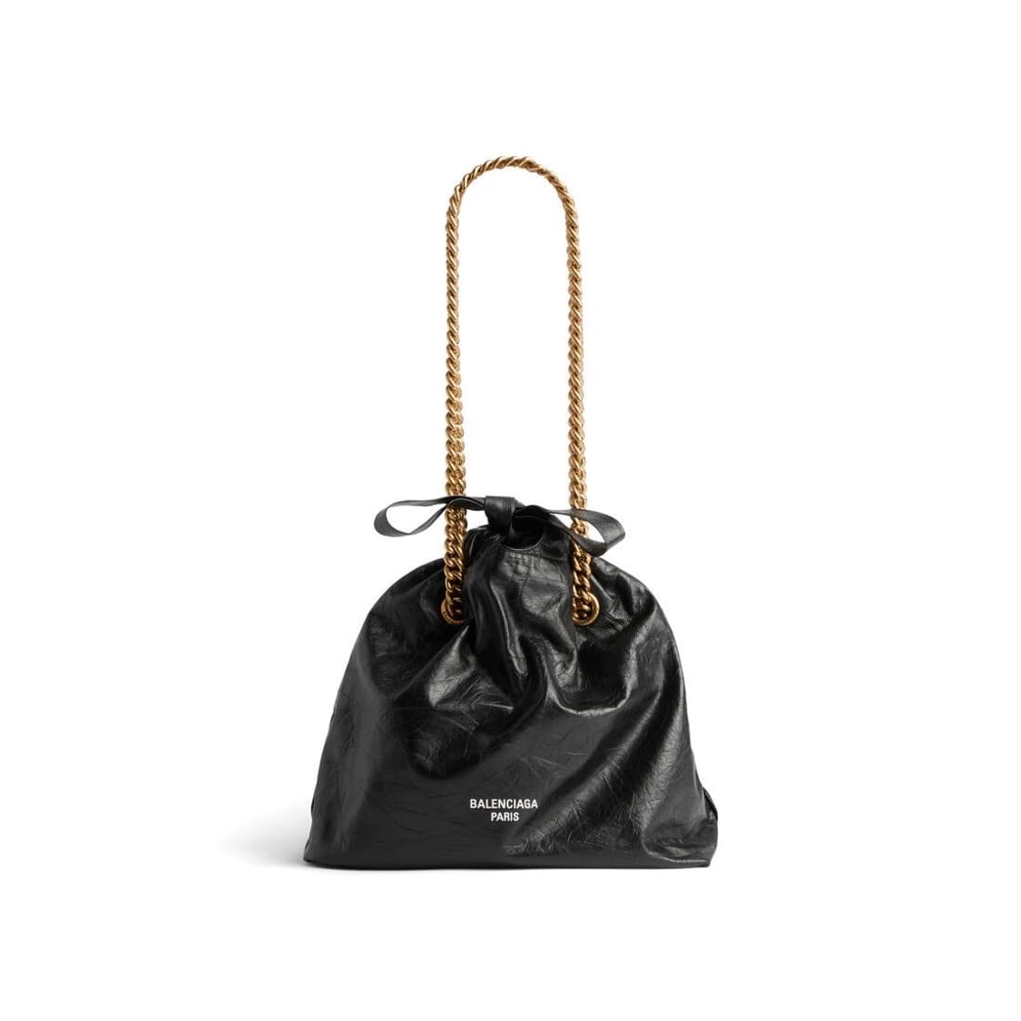 (정품/새상품) BALENCIAGA 발렌시아가 크러쉬 스몰 토트백 블랙 상품이미지4