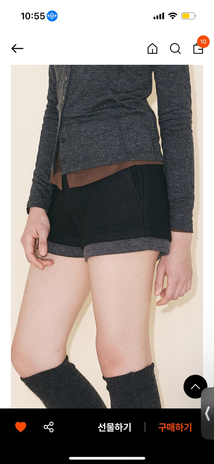 유우프 울 리브드 숏 팬츠 M 상품이미지3