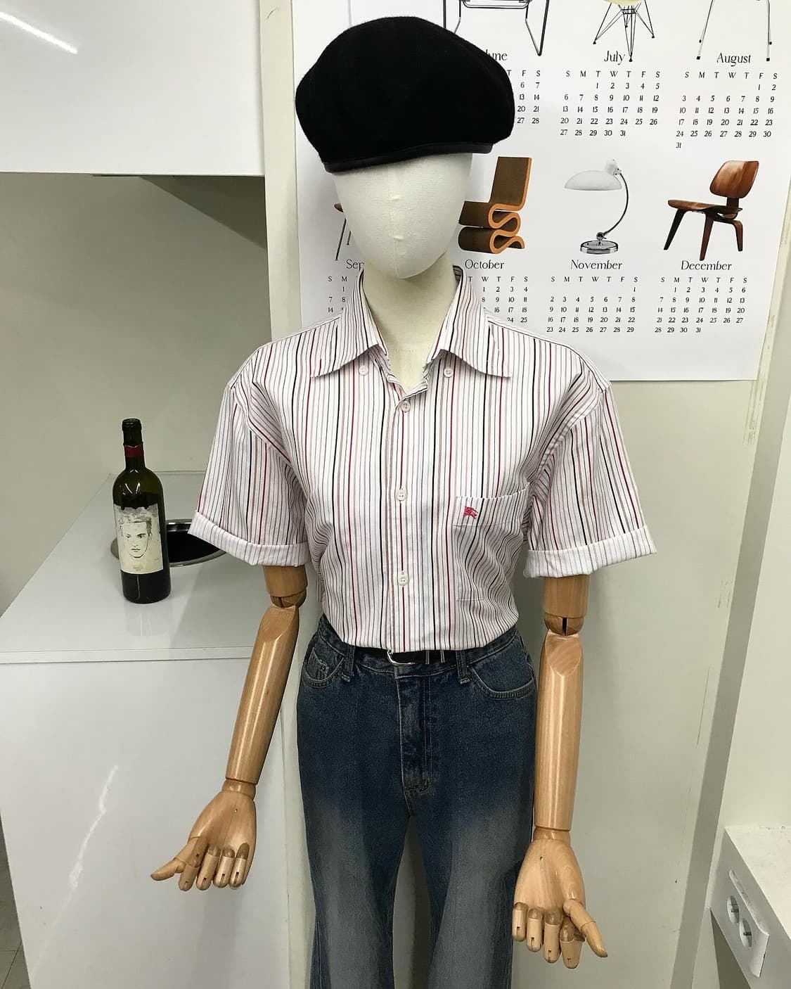 버버리 로고 스트라이프 반팔 셔츠 상품이미지2