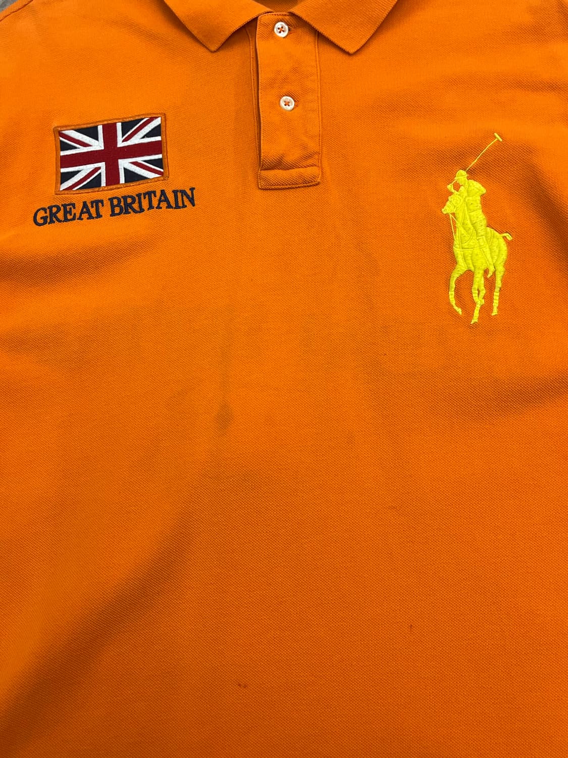폴로 랄프로렌 빅포니 반팔 카라티 오렌지 2XL #csz3150 상품이미지6