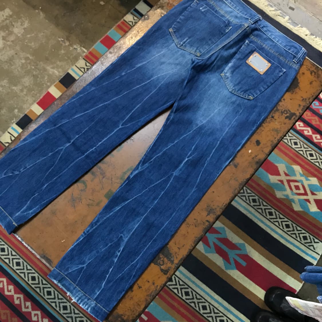 돌체 앤 가바나 진청 하드 워싱 데님 팬츠 청바지 허리 33 사이즈 상품이미지2