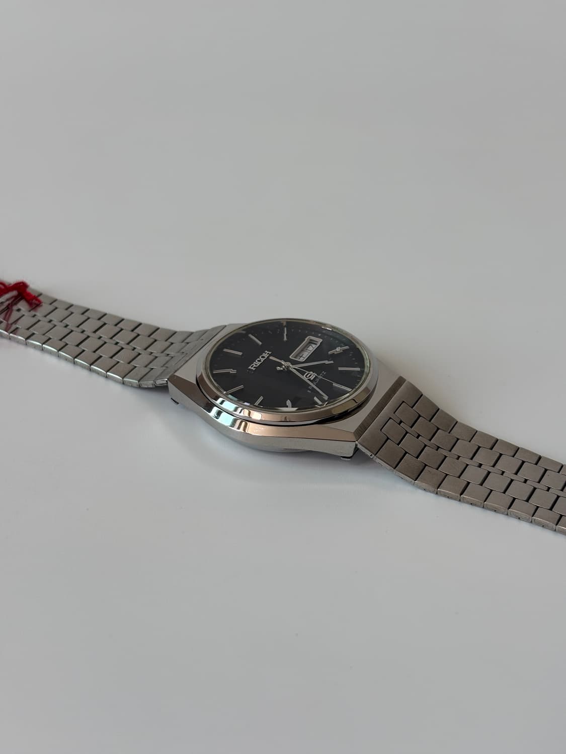 1980s Black Dial Silver Riquartz 상품이미지6