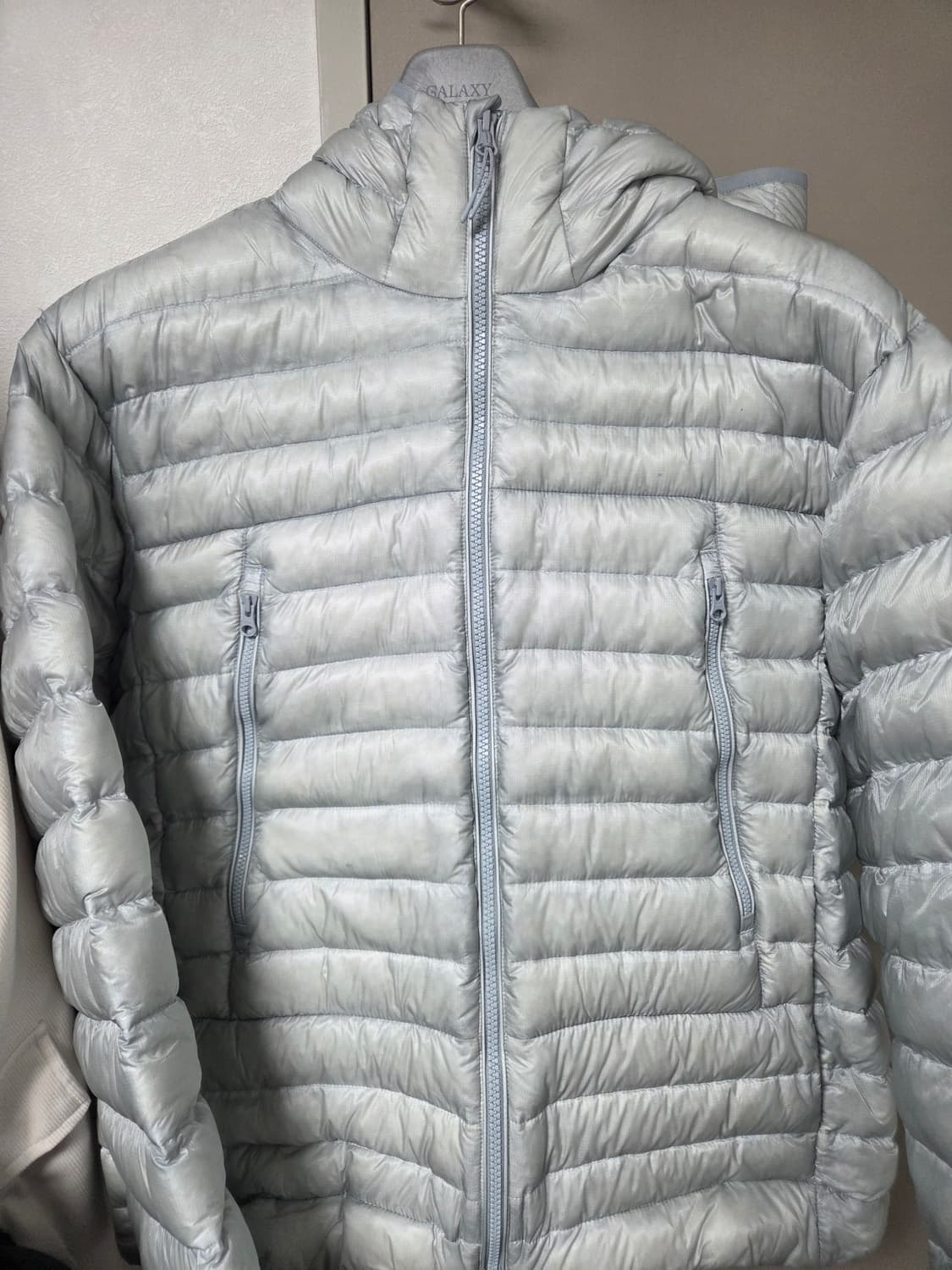 시티 레저 시어 립스탑 후디드 라이트 다운 재킷 xl 클라우디블루 상품이미지2