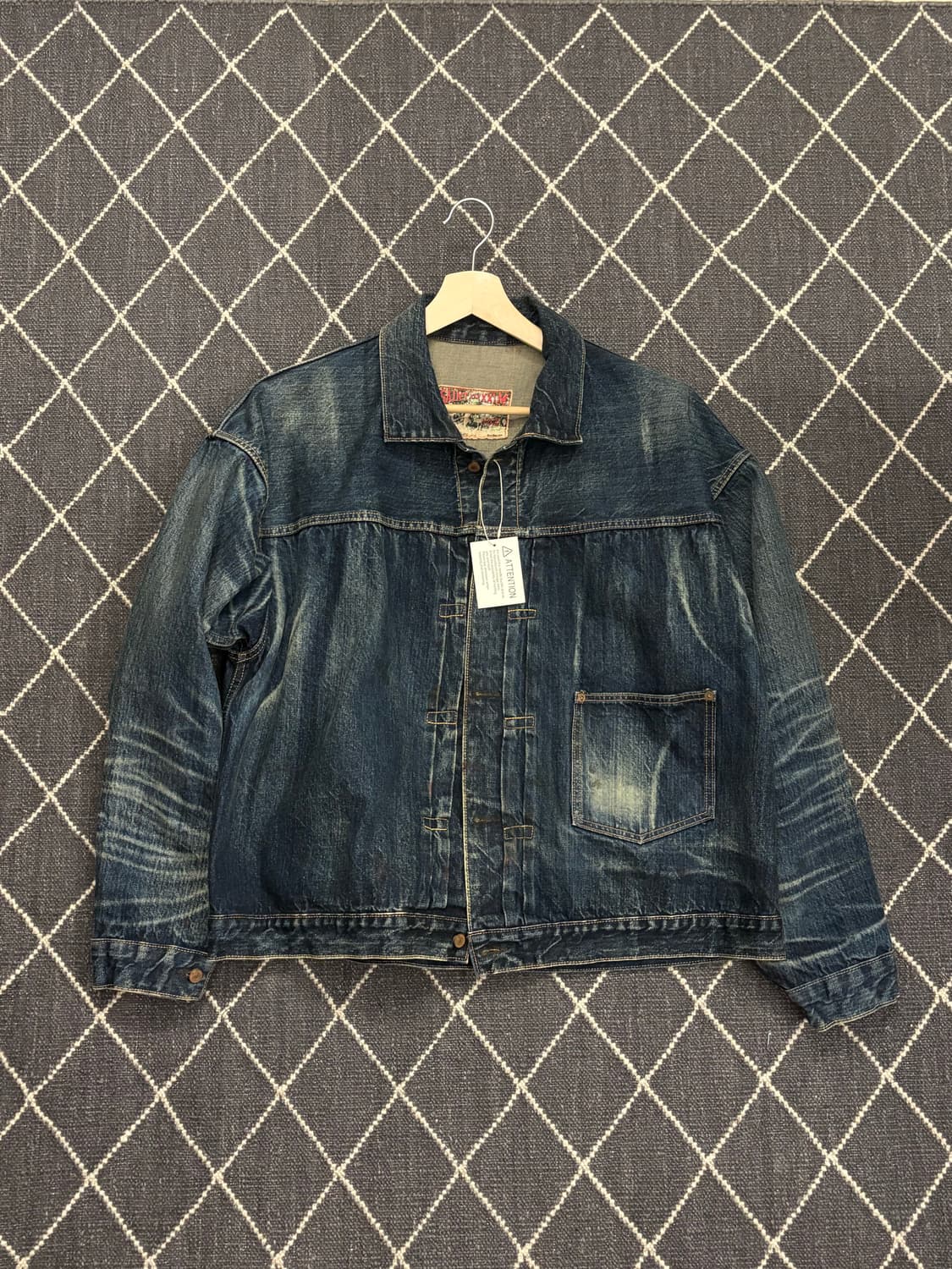 세인트미카엘 버버진 데님자켓 상품이미지1