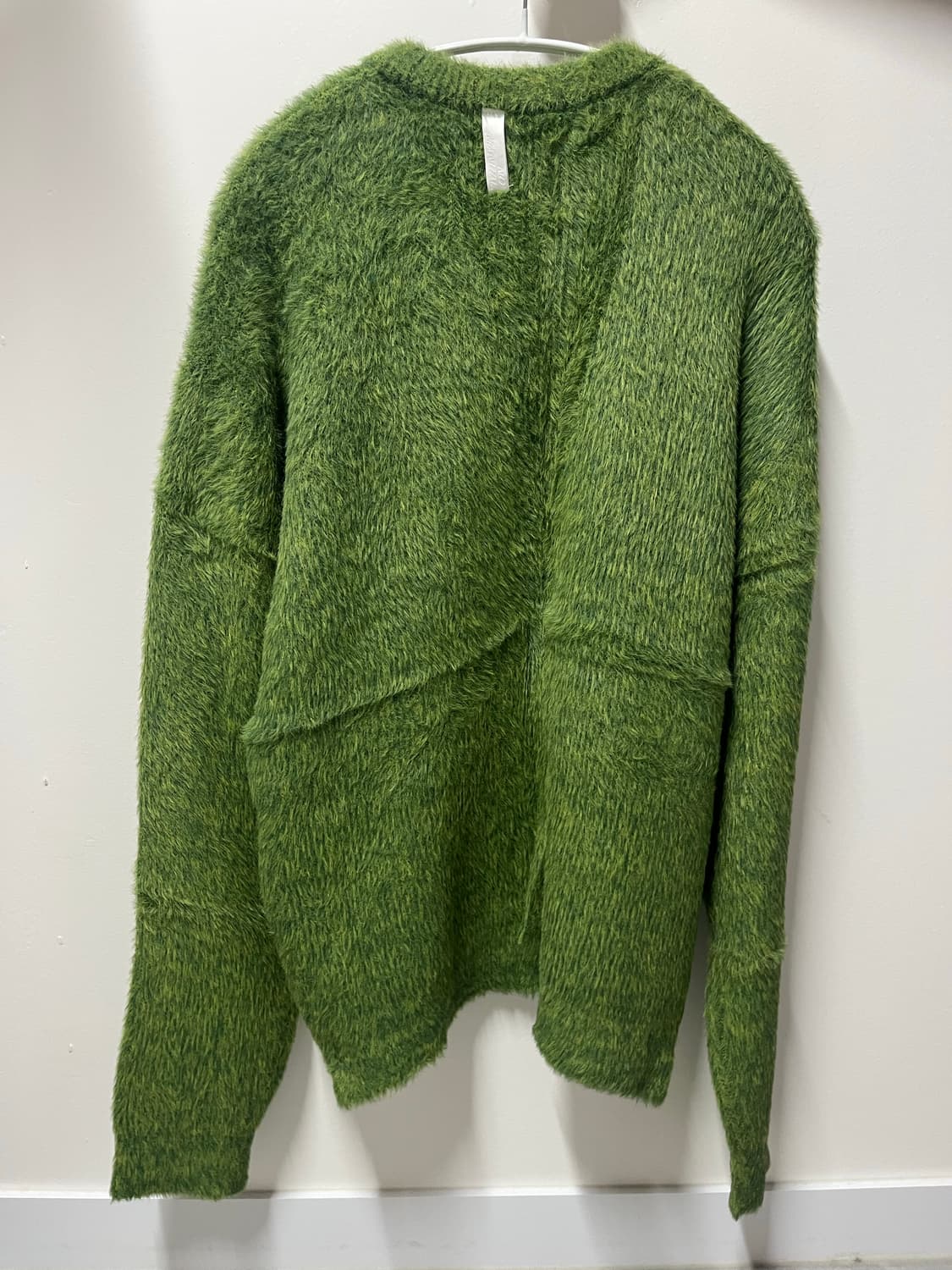 노매뉴얼 CROPPED HAIRY KNIT - GRASS GREEN 상품이미지3