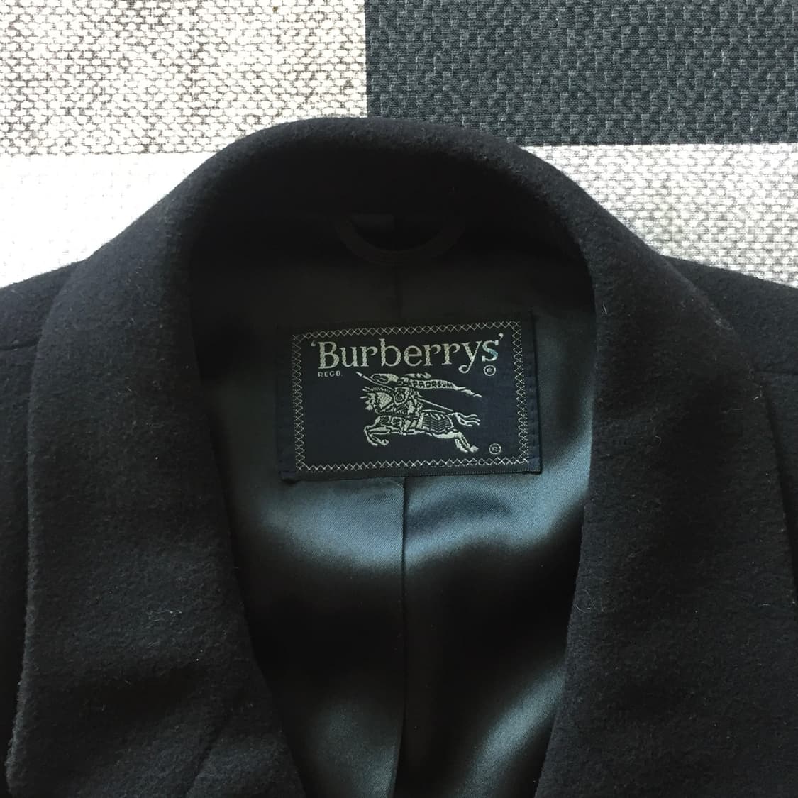 80s 빈티지 버버리 더블브레스티드 코트 상품이미지4