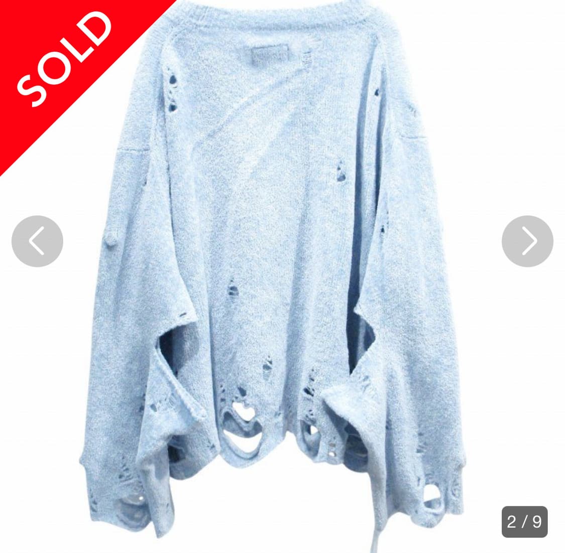 Doublet oversize distressed Sweater 상품이미지2