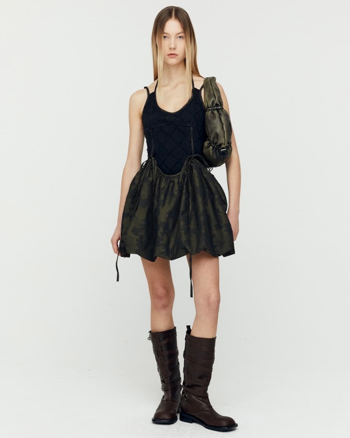 앤더슨벨 카모플라쥬 패러슈트 벌룬 드레스 andersson bell 상품이미지1