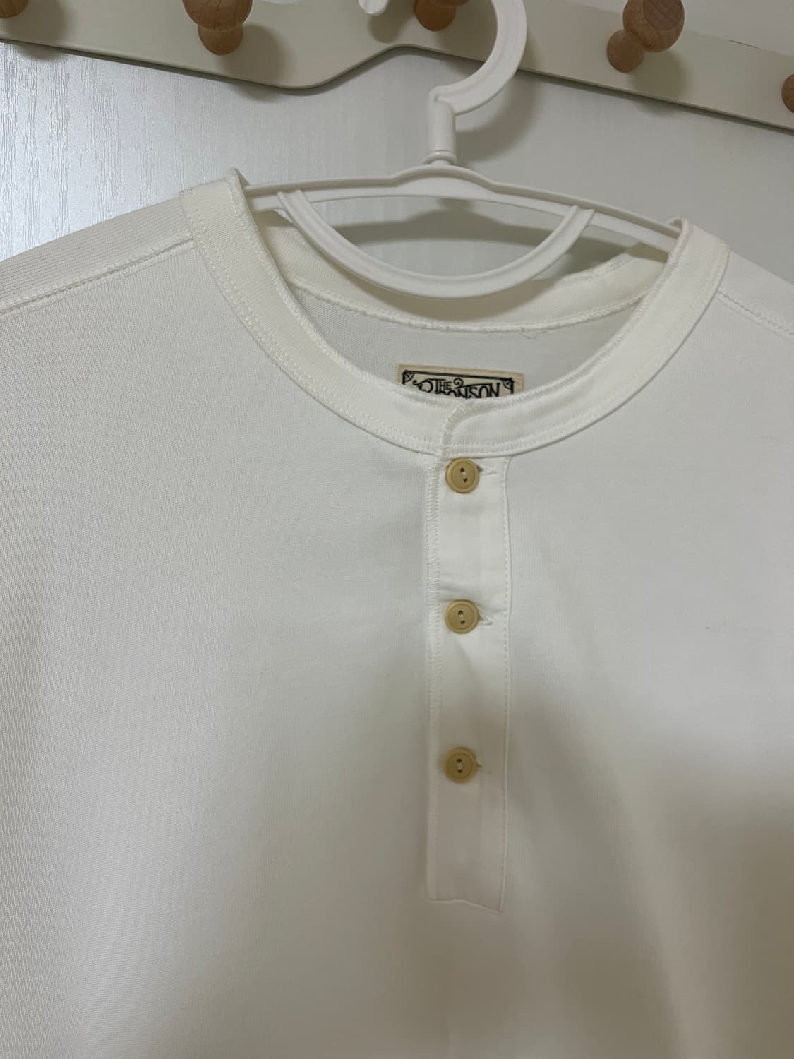 브론슨 BRONSON 헨리넥 화이트,아이보리 XXL사이즈 상품이미지2